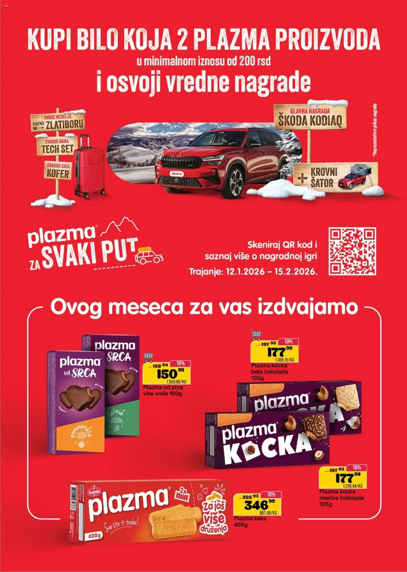 Senta Promet katalog - važi od 28.01.2026 | Strana: 3 | Proizvode: Kofer, Keks, Plazma, Čokolada
