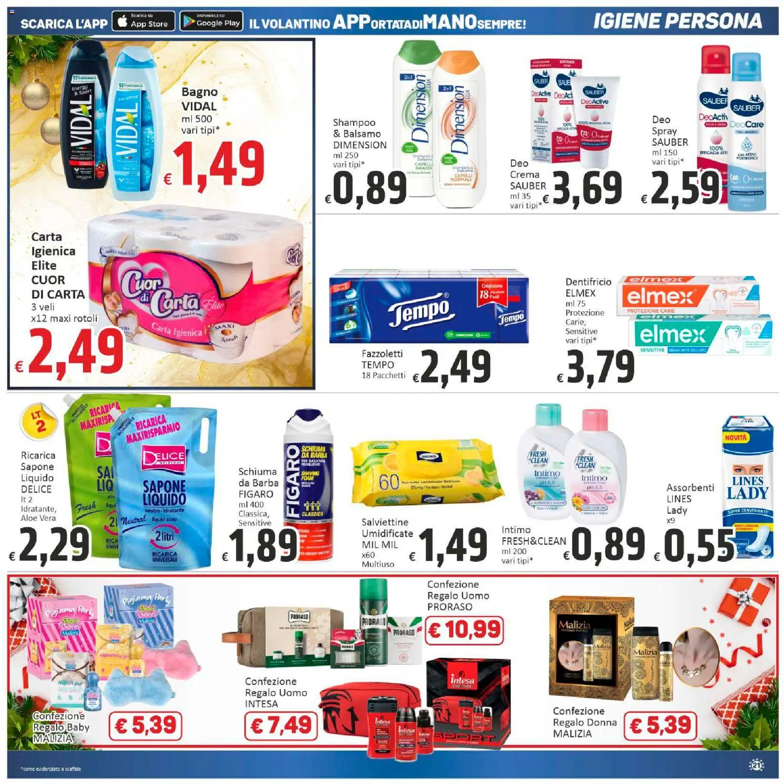 Volantino Paghi Poco del 05.12.2025 | Pagina: 21 | Prodotti: Crema, Sapone, Dentifricio, Scaffale