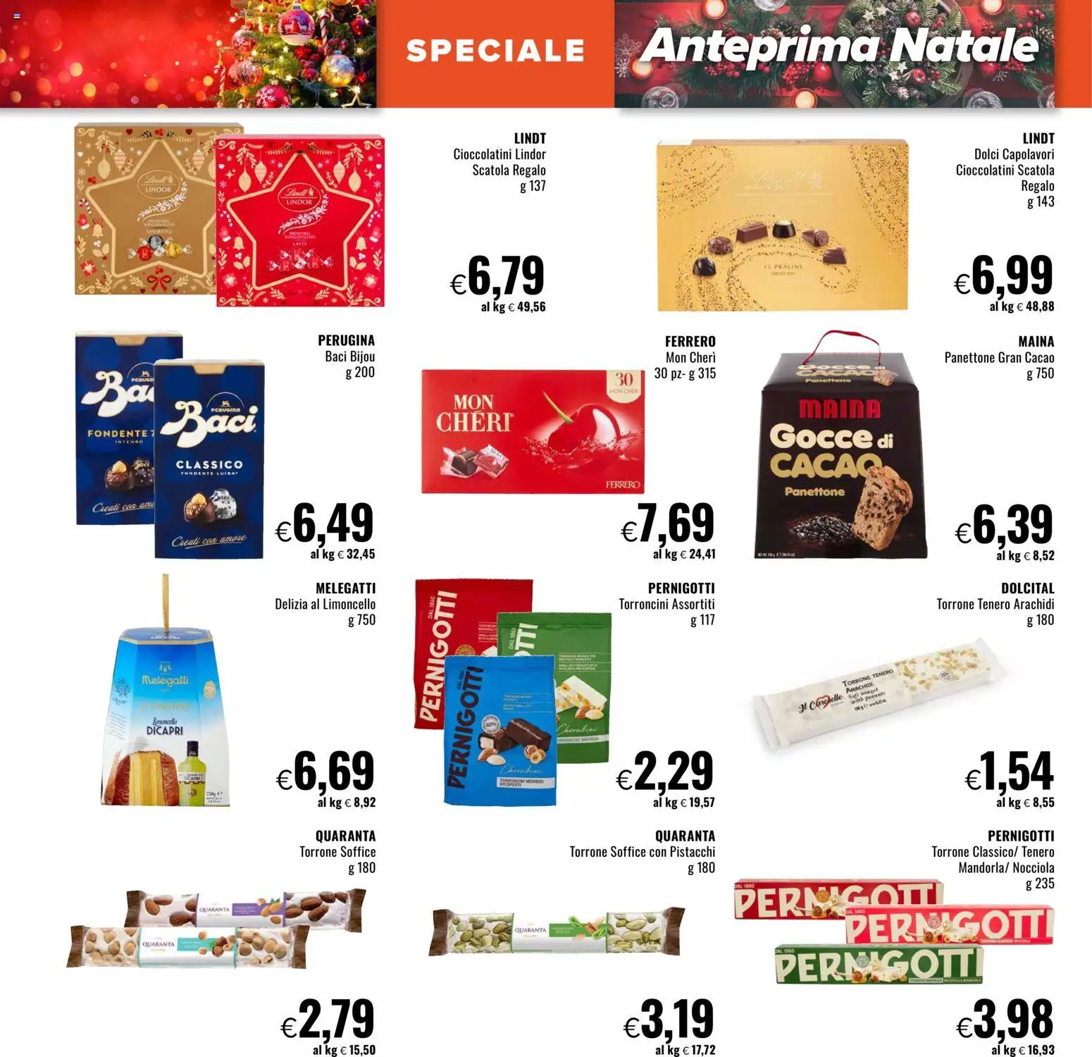 Volantino Famila del 13.11.2025 | Pagina: 16 | Prodotti: Limoncello, Arachidi, Pistacchi, Torroncini