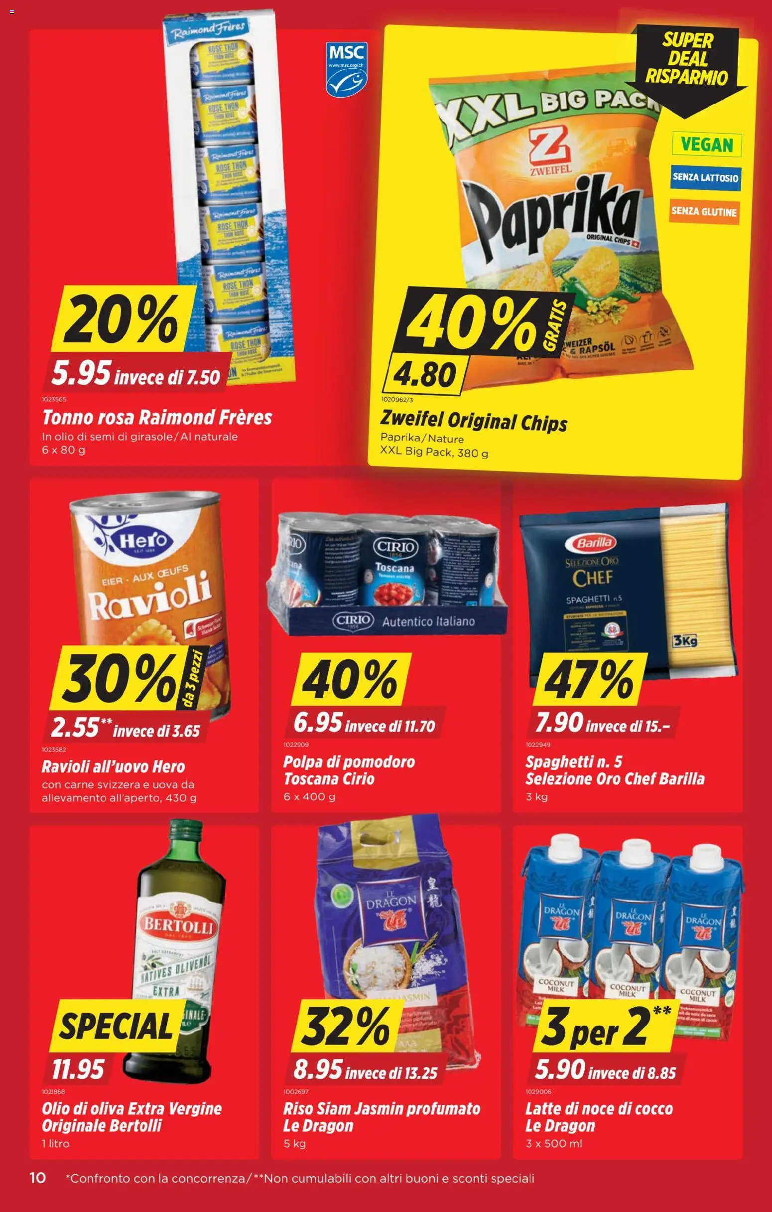 Denner Aktionen IT – gültig ab 11.11.2025 | Seite: 10 | Produkte: Barilla, Rapsöl, Chips