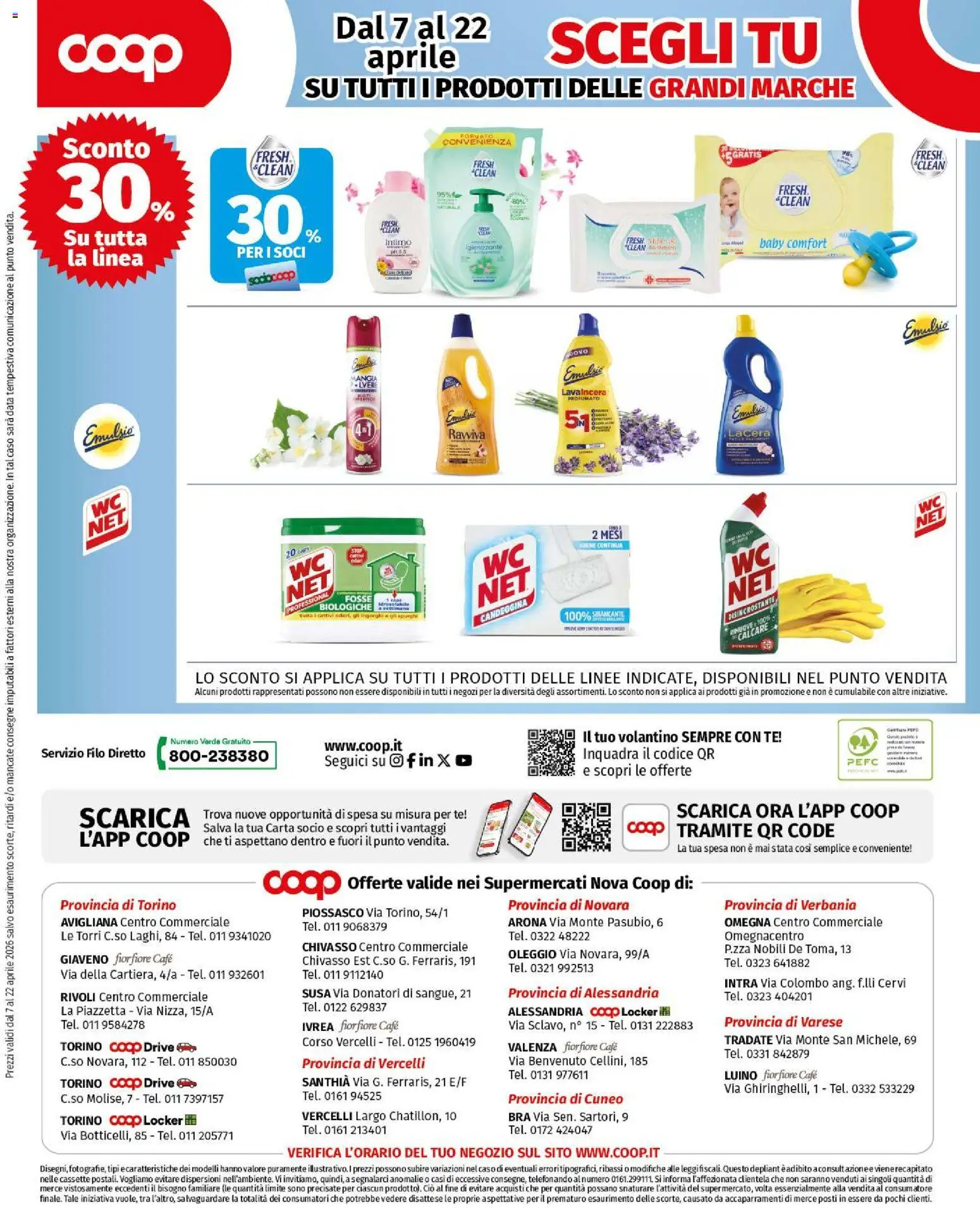 Volantino COOP del 07.04.2026 | Pagina: 12 | Prodotti: Tè, Candeggina, Intimo, Data