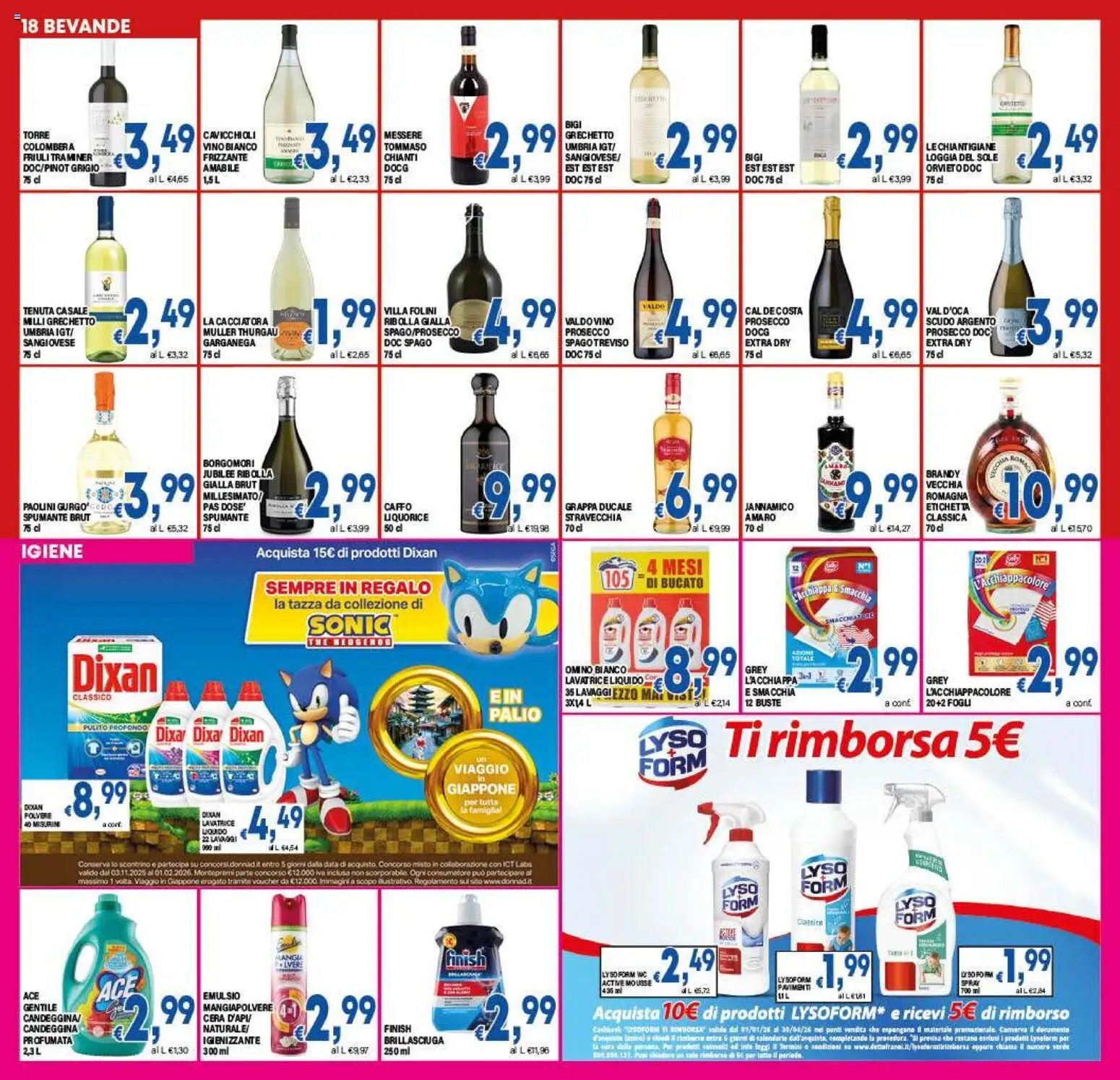 Volantino DEM del 07.01.2026 | Pagina: 18 | Prodotti: Prosecco, Lavatrice, WC, Amaro