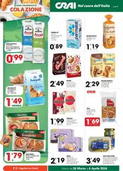 Anteprima del volantino CRAI volantino Cuor di Crai Biancavilla  valido a partire dal 26.03.2026 | Pagina: 4 | Prodotti: Cioccolato, Pasta sfoglia, Latte, Pasta