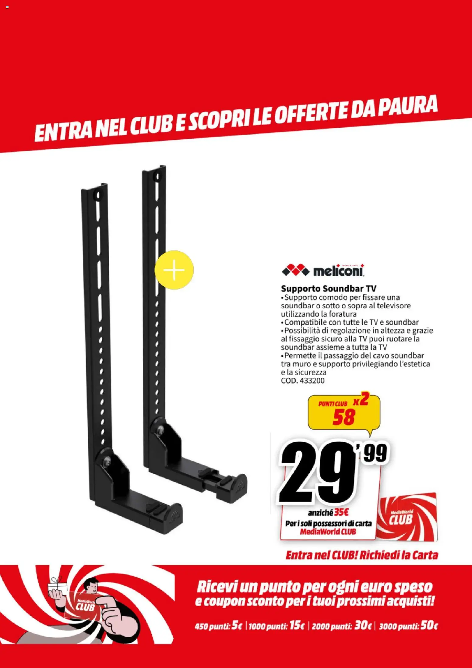 Volantino Media World del 27.10.2025 | Pagina: 40 | Prodotti: Soundbar, TV, Cavo