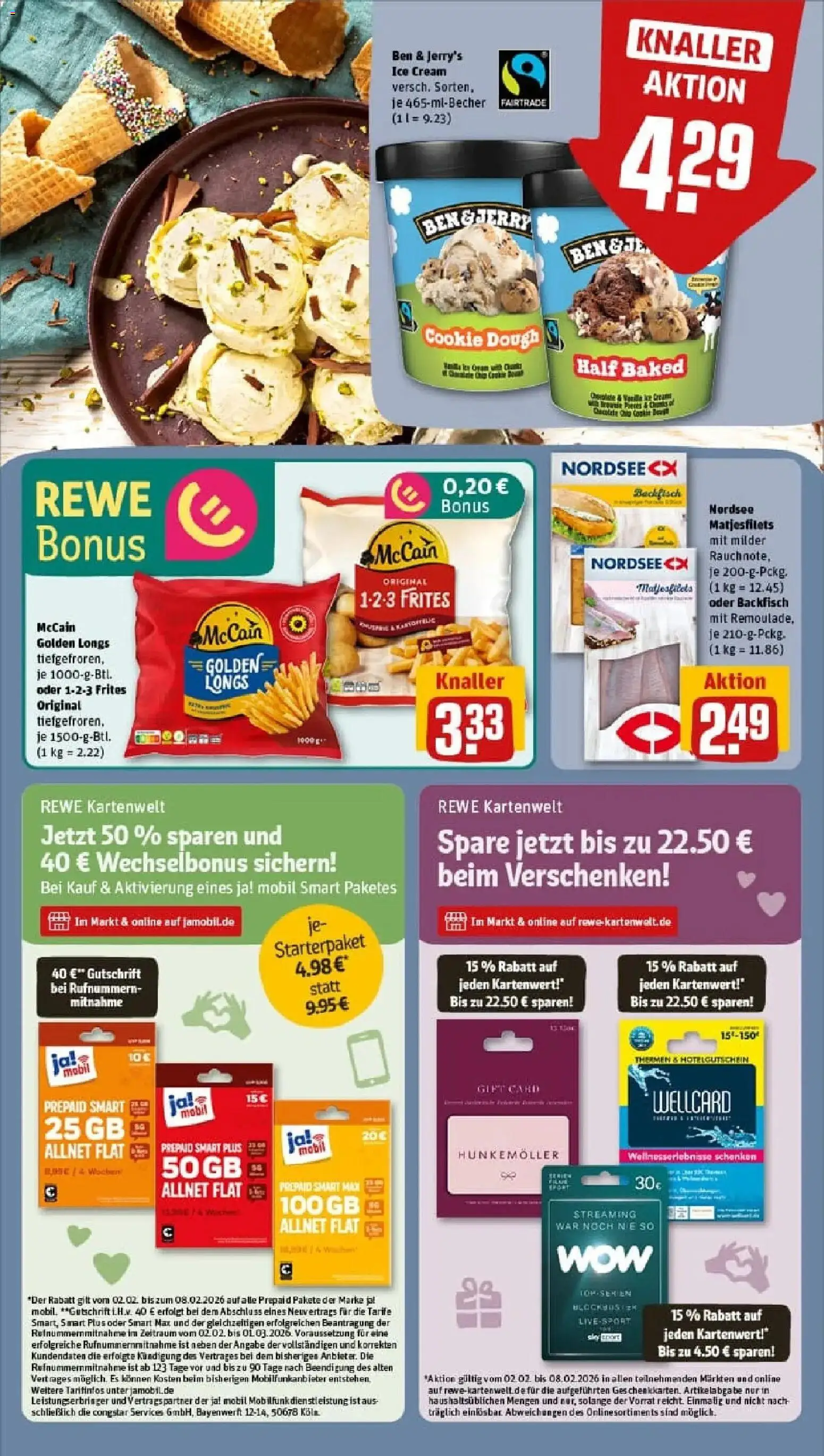 Rewe prospekt Dortmund	 – gültig ab 02.02.2026 | Seite: 16 | Produkte: Öl, McCain, Ben & Jerry's