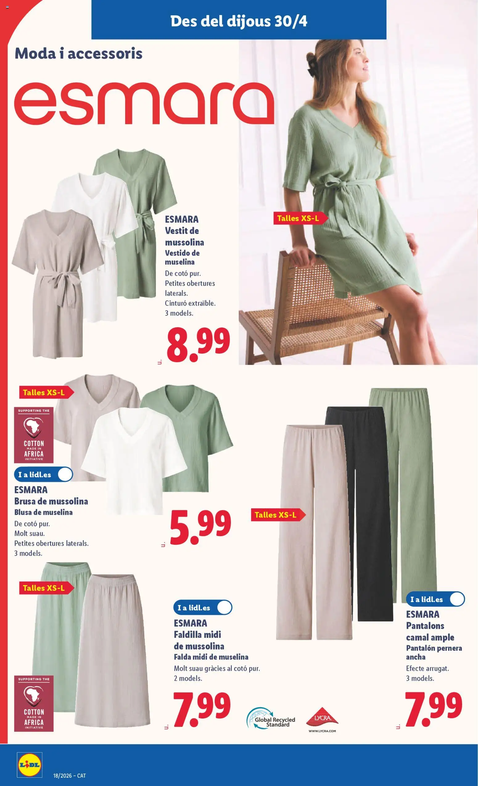 Lidl folleto de bazar │ válido desde el 27.04.2026 | Página: 28 | Productos: Falda midi, Blusa