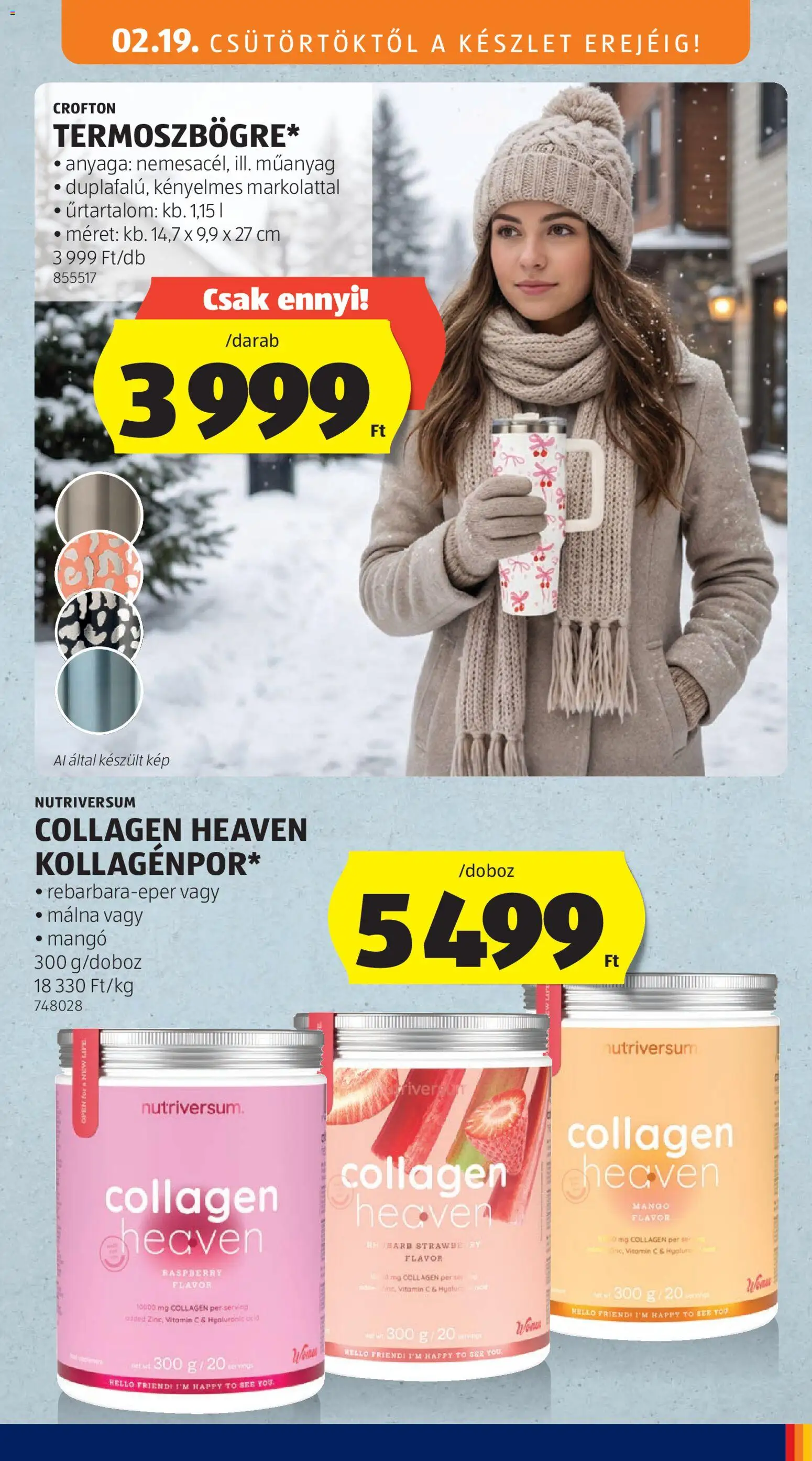 Aldi akciós ujság - amely érvényes a következő dátumtól: 19.02.2026 | Oldal: 19