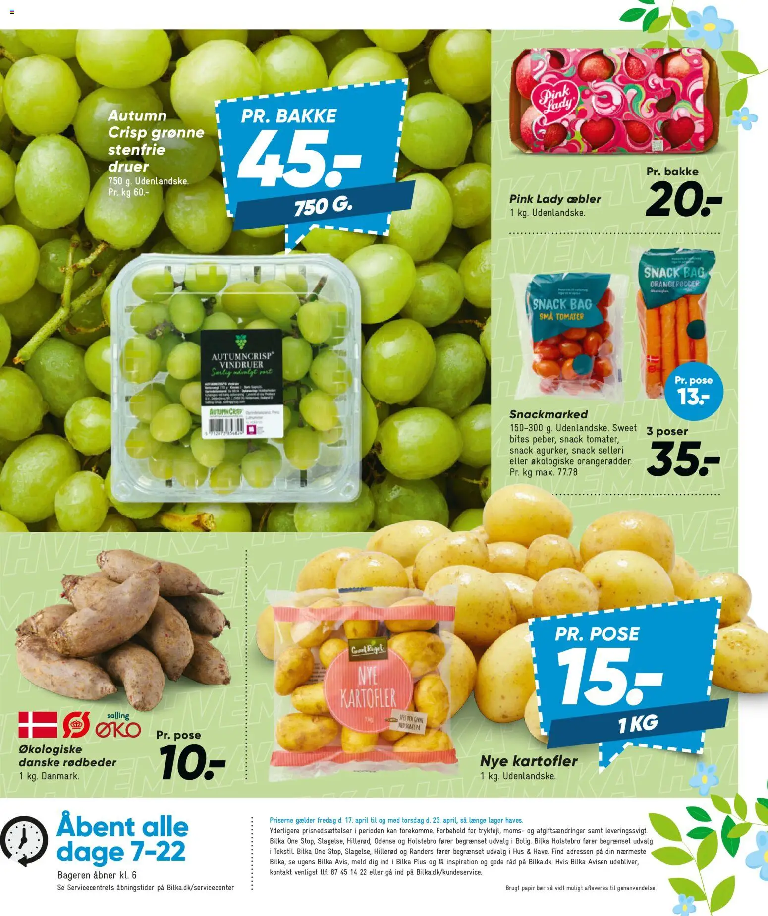 Bilka tilbudsavis – gyldig fra 17.04.2026 | Side: 14 | Produkter: Æbler, Kartofler, Selleri, Vindruer