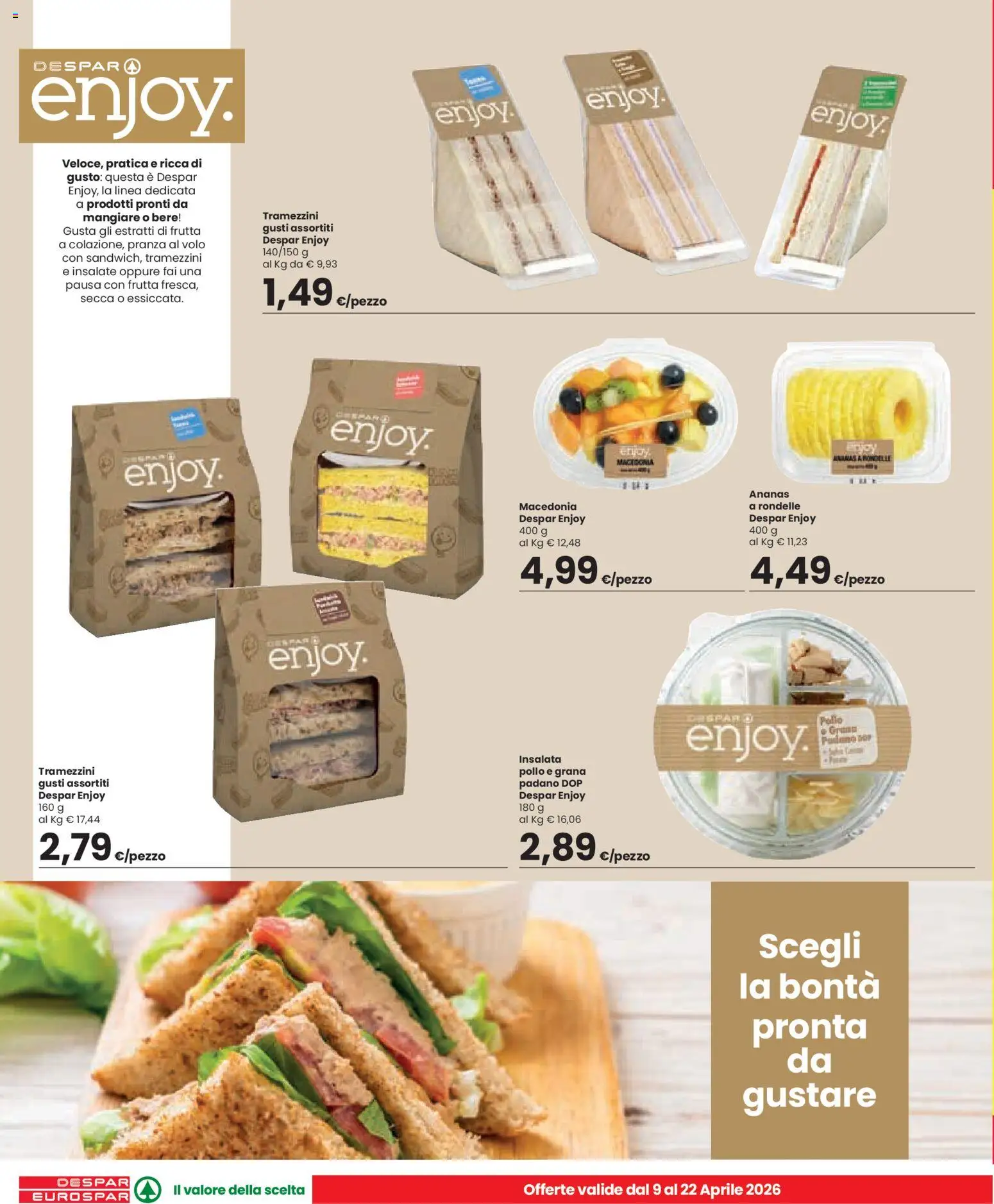 Volantino Eurospar del 09.04.2026 | Pagina: 10 | Prodotti: Pollo, Insalata, Ananas, Macedonia