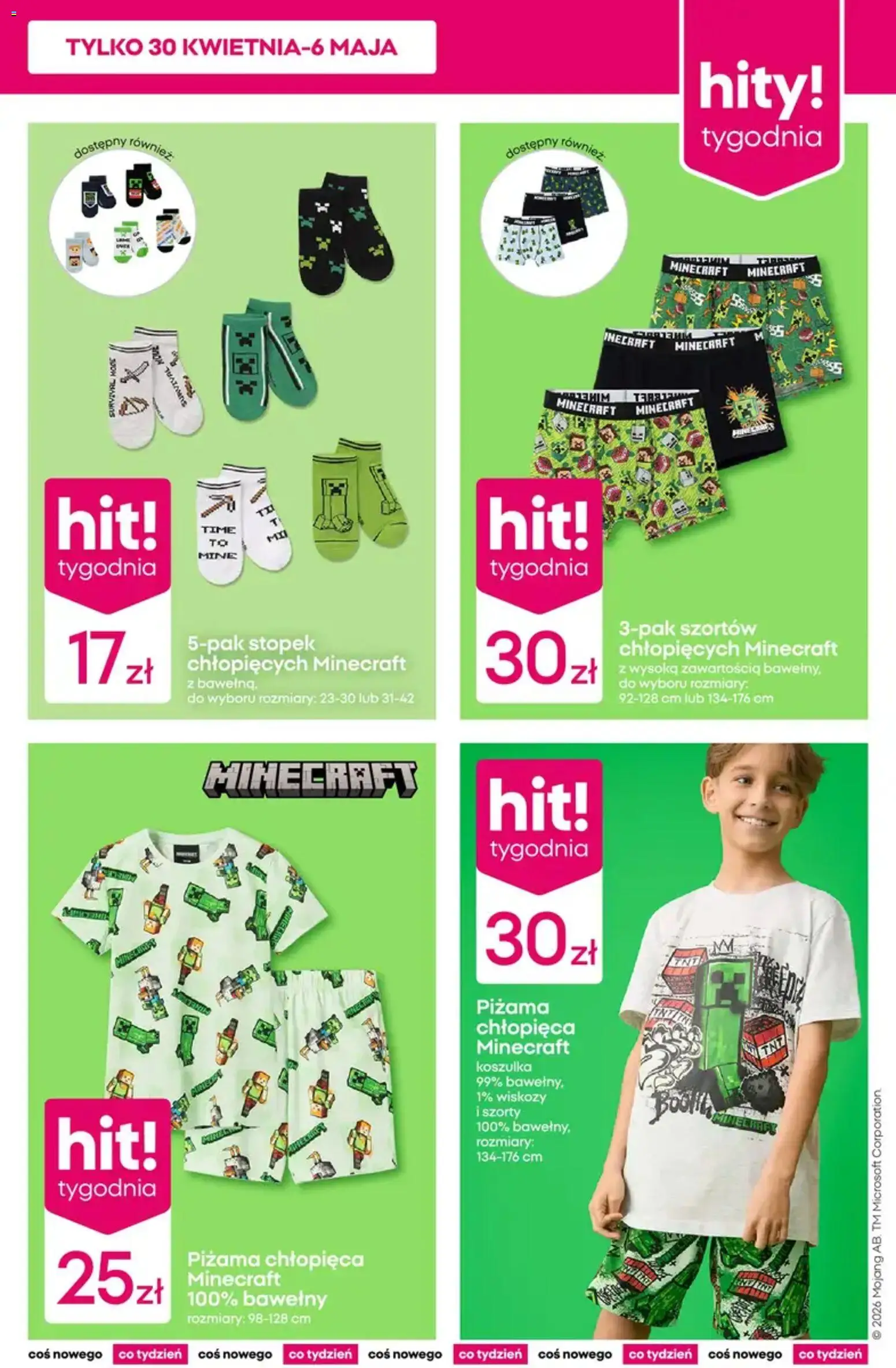 Pepco gazetka od 30.04.2026 | Strona: 3 | Produkty: Szorty, Piżama