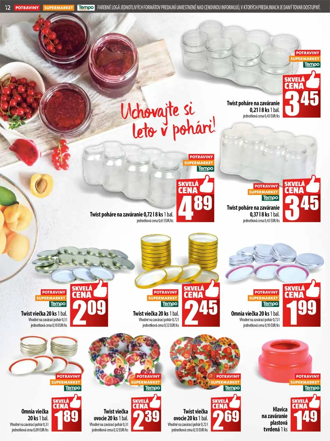 COOP Jednota leták │ platný od 17.07.2025 | Strana: 12 | Produkty: Ovocie