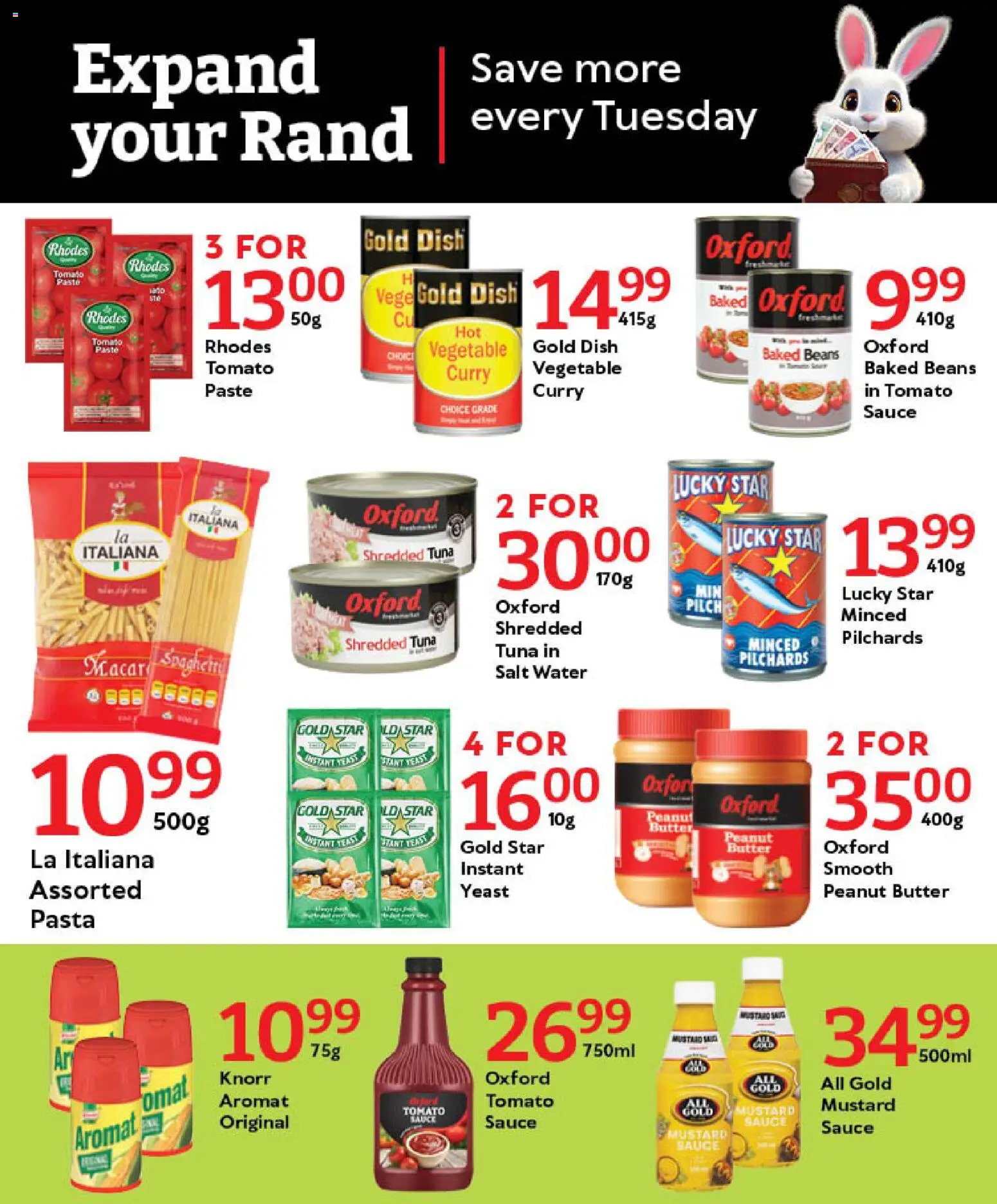 New Oxford Freshmarket catalogue – valid from 09.03.2026 | Page: 6 | Products: Beans, Pasta, Peanut butter, Salt