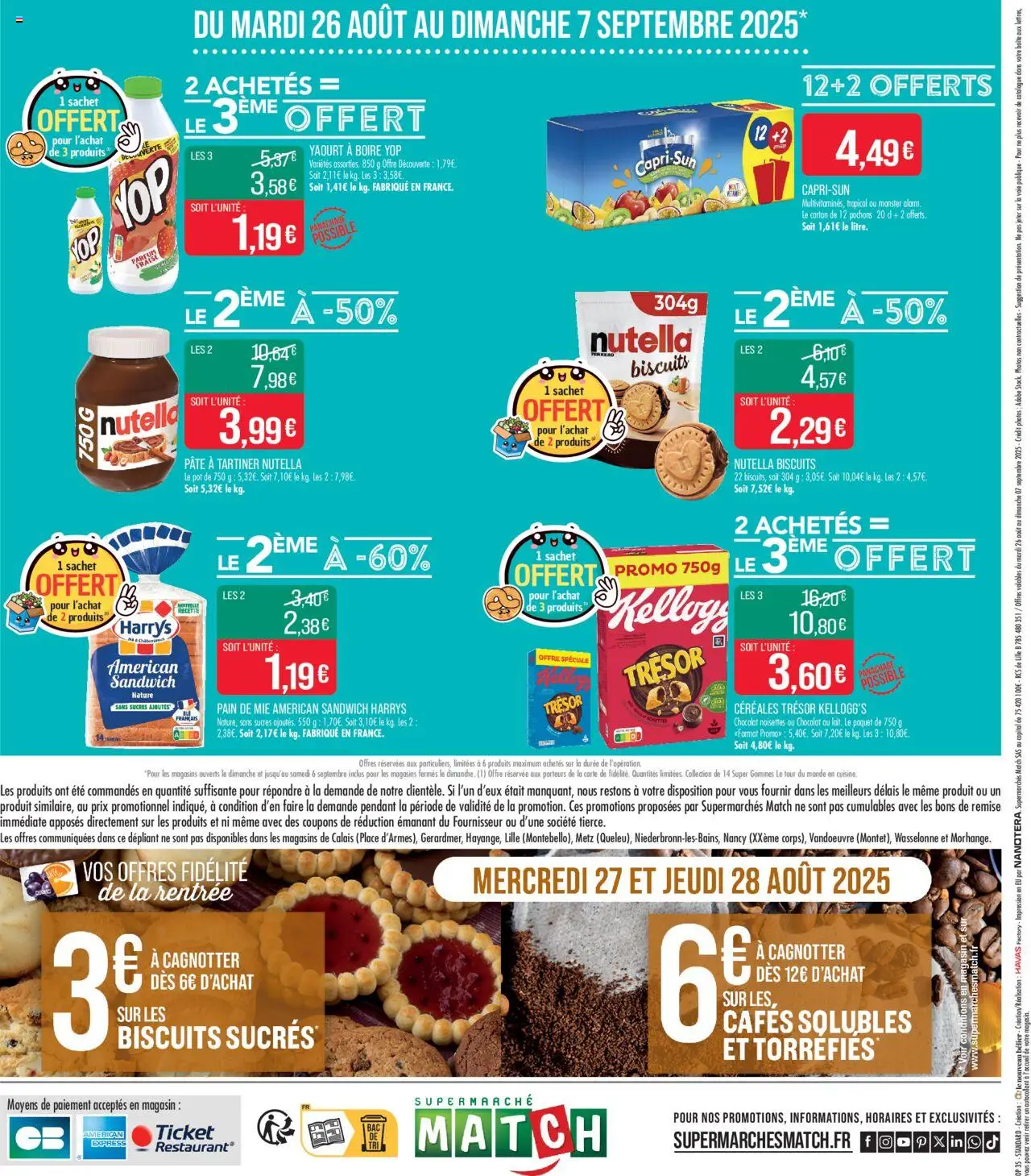  | Page: 24 | Produits: Sandwich, Parfum, Yaourt, Biscuits