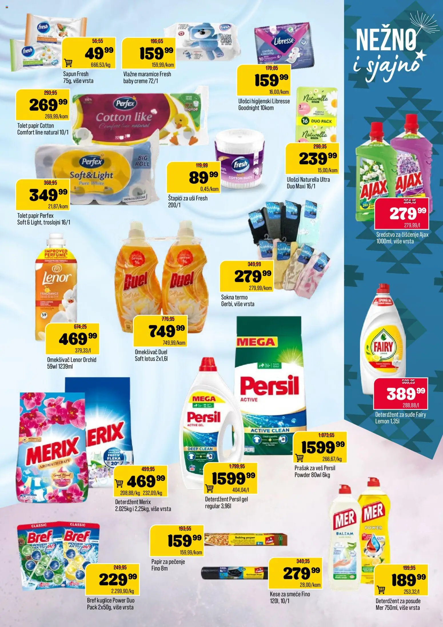 Podunavlje katalog - važi od 02.01.2026 | Strana: 11 | Proizvode: Deterdžent, Papir za pečenje, Balzam, Ajax