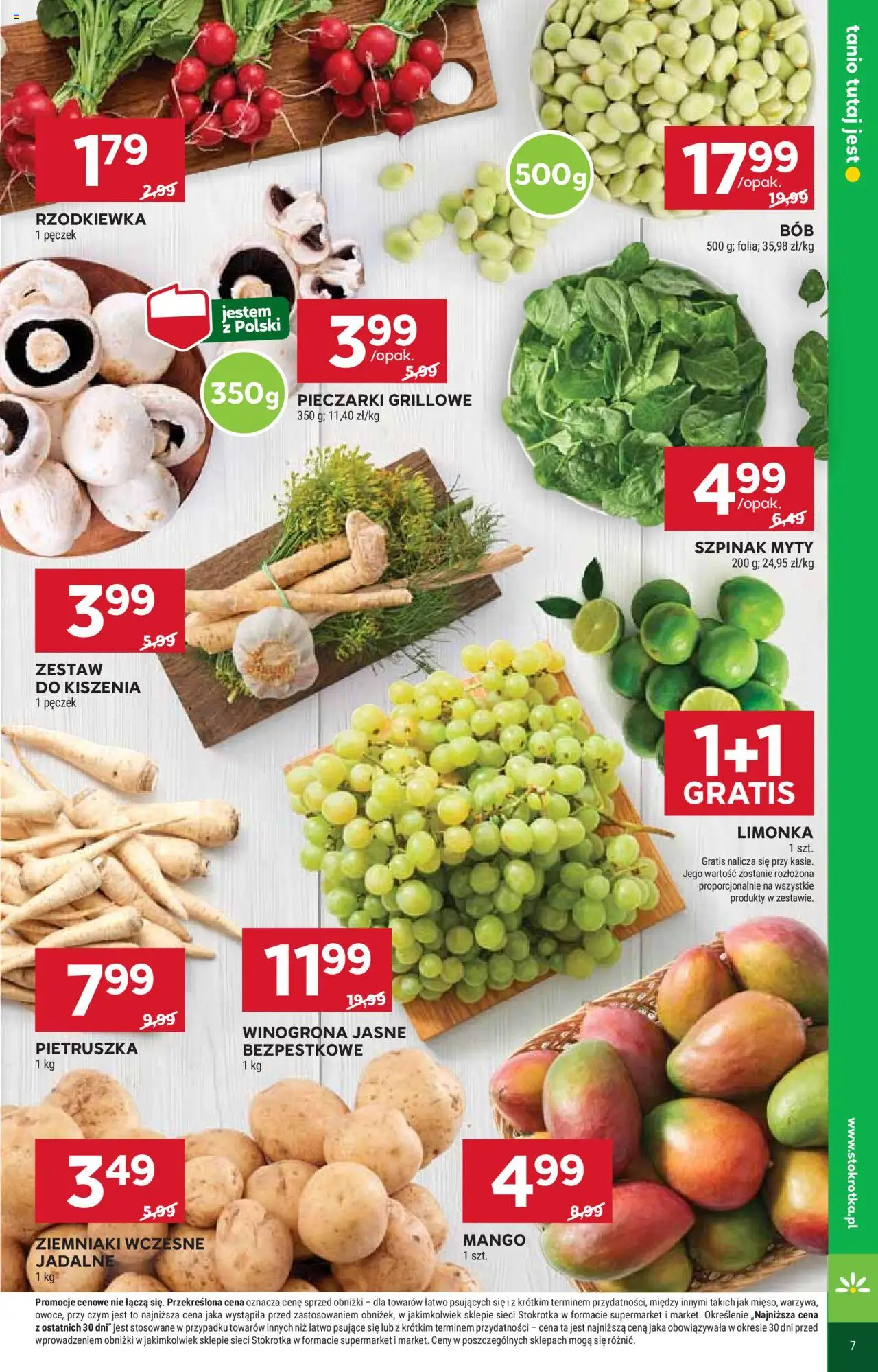 Stokrotka Gazetka od 29.05.2025 | Strona: 11 | Produkty: Limonka, Stokrotka, Szpinak, Ziemniaki