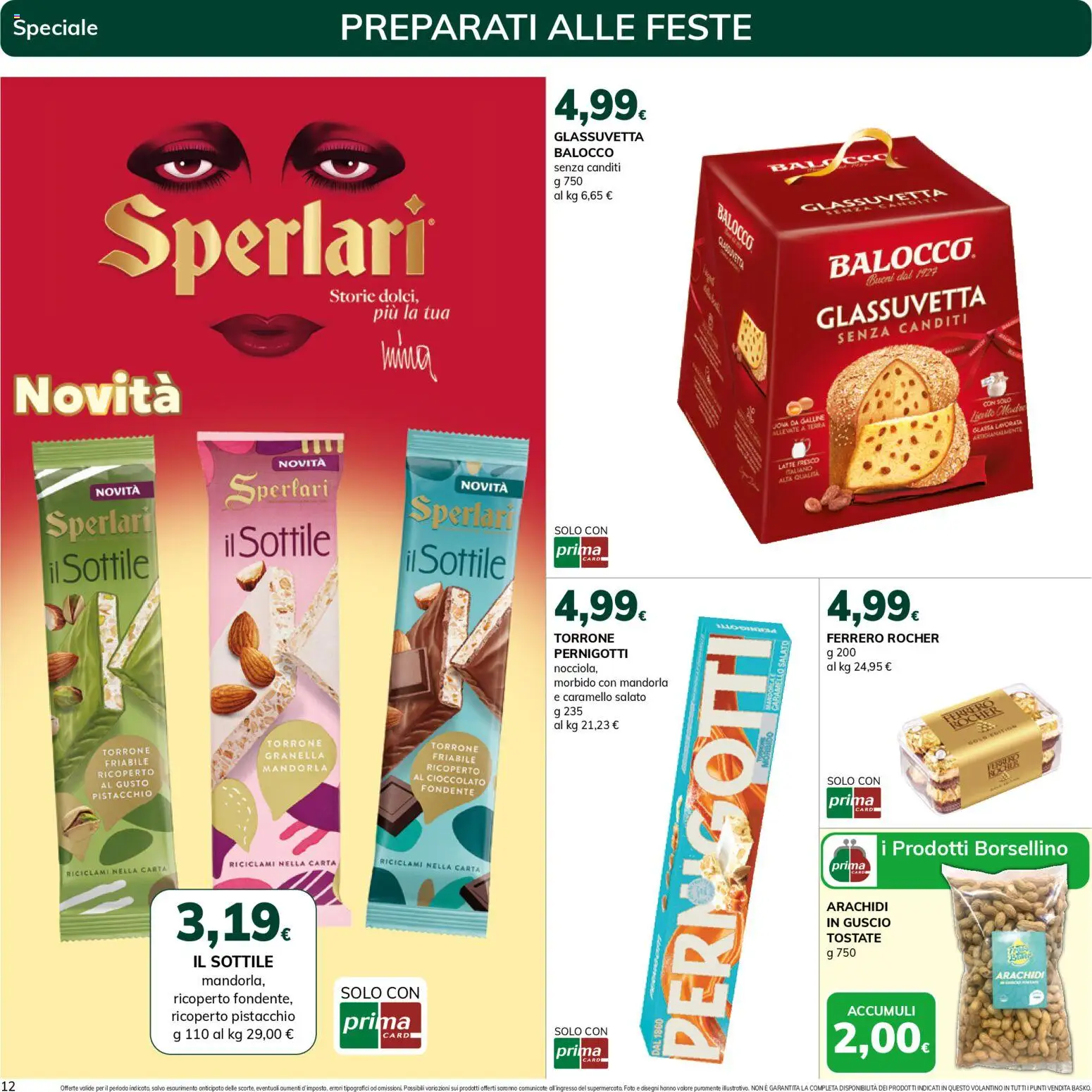 Volantino Basko del 27.11.2025 | Pagina: 12 | Prodotti: Uova, Arachidi, Glassa, Terra