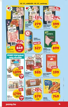 PICK Rákóczi Szalámi*, csemege, paprikás szeletelt 80 g - amely érvényes a következő dátumtól: 19.02.2026 | Oldal: 4