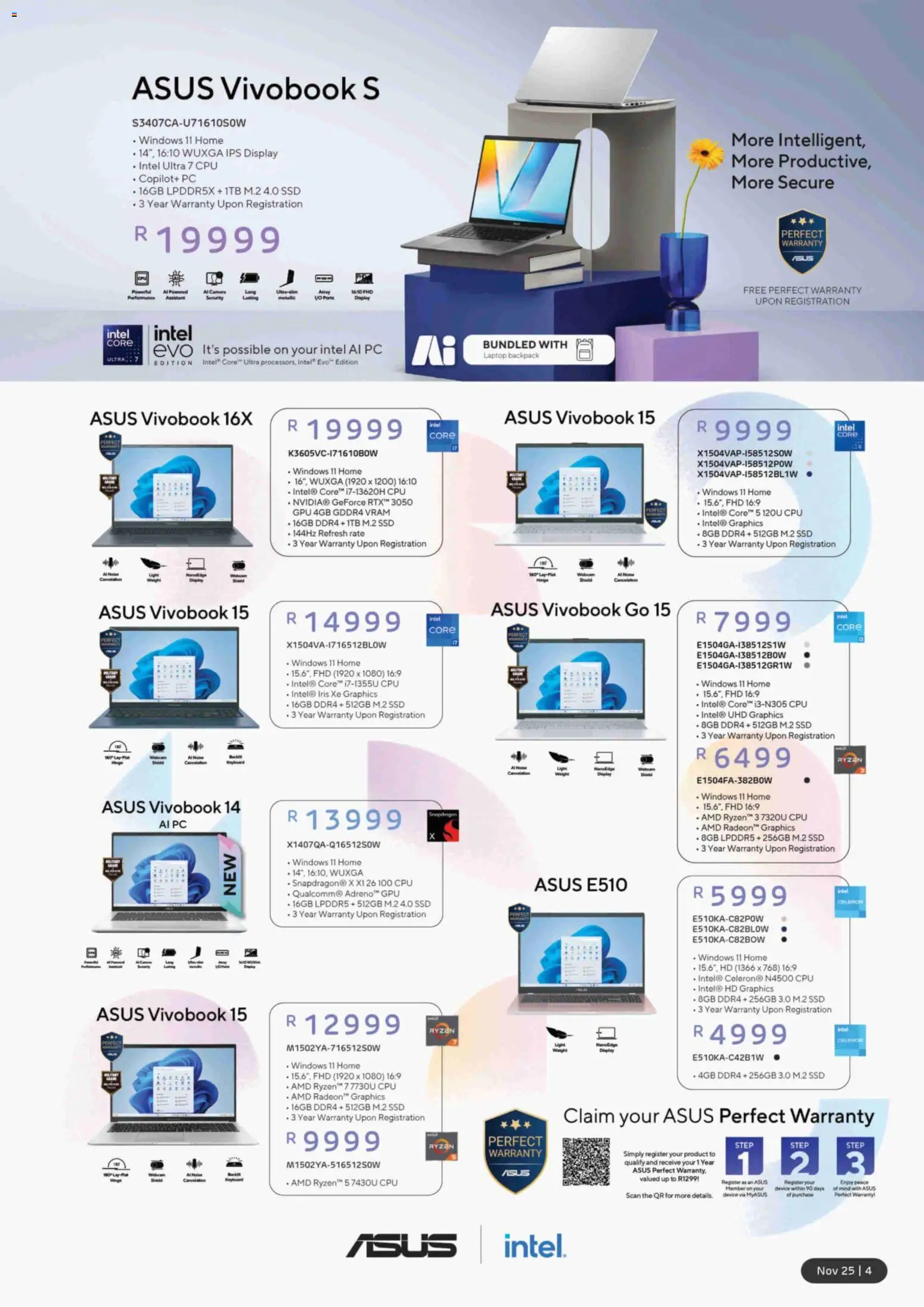 New Computer Mania catalogue – valid from 01.11.2025 | Page: 5 | Products: PC, Backpack, Laptop