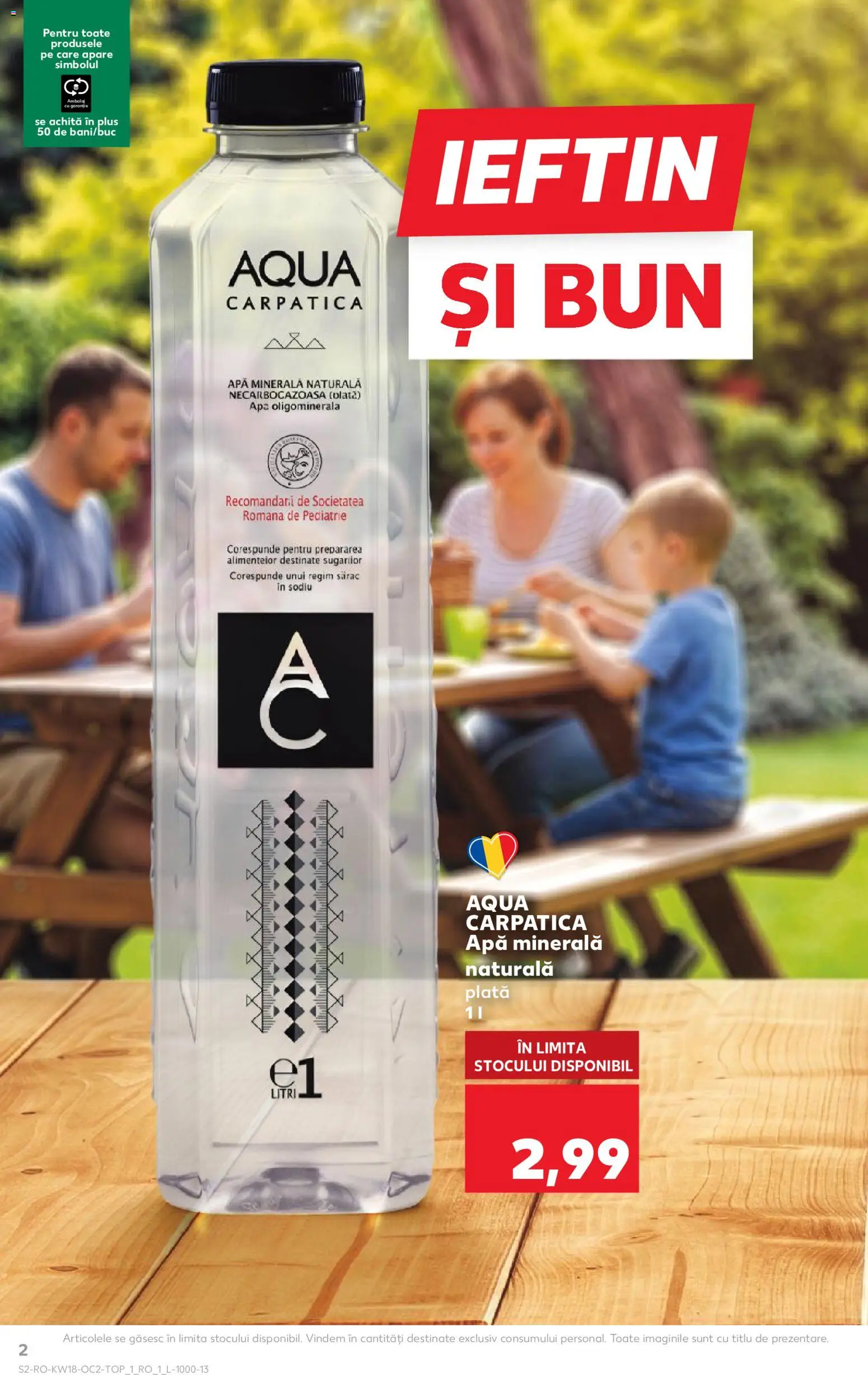 Noul catalog Kaufland – valabil de la 29.04.2026 | Pagină: 2 | Produse: Yazı tahtası kalemi, Apă