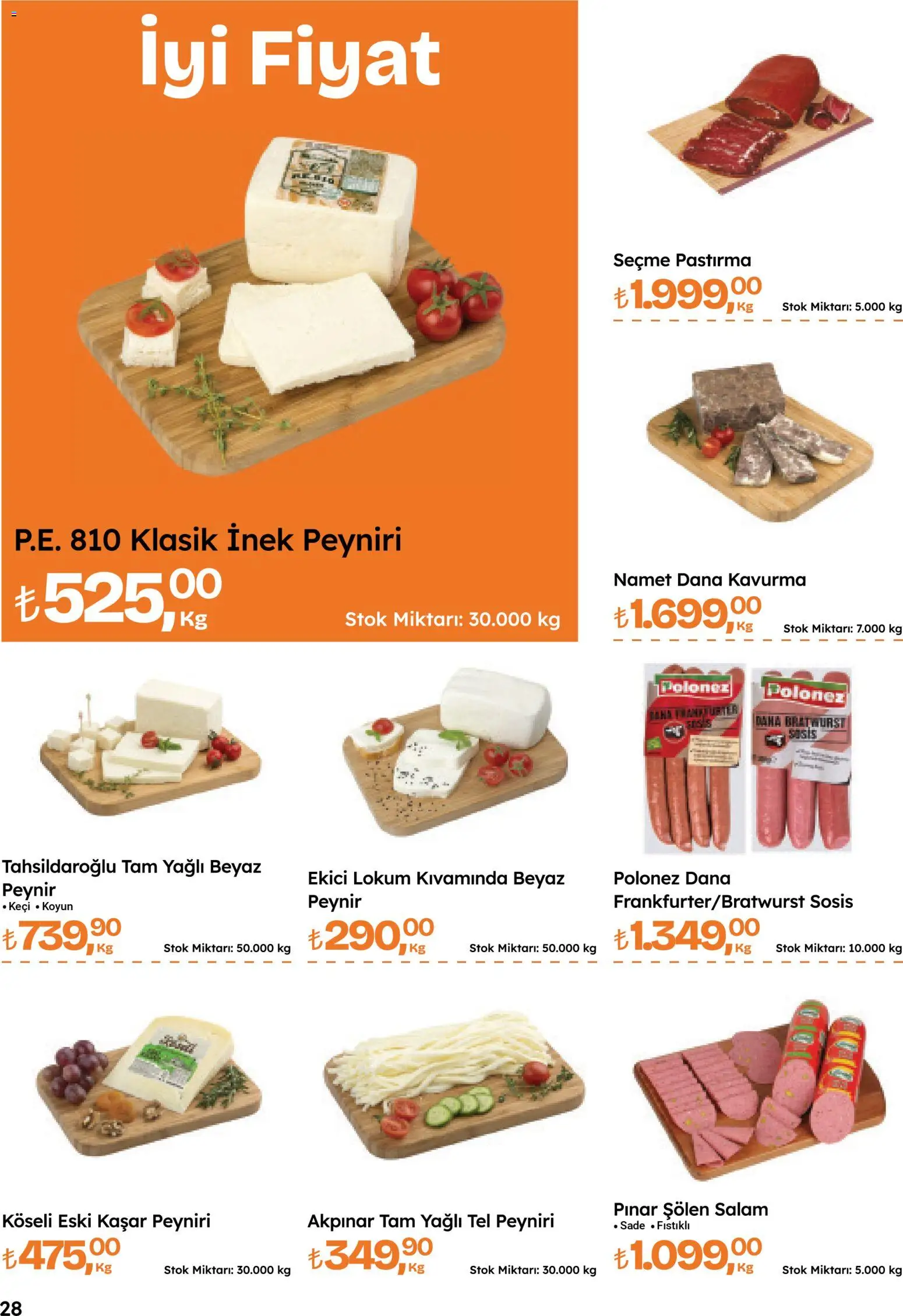 Migros Katalog - Migroskop - 16.04.2026 tarihinden itibaren geçerlidir | Sayfa: 28 | Ürünler: Peynir, Salam, Ekici, Sosis