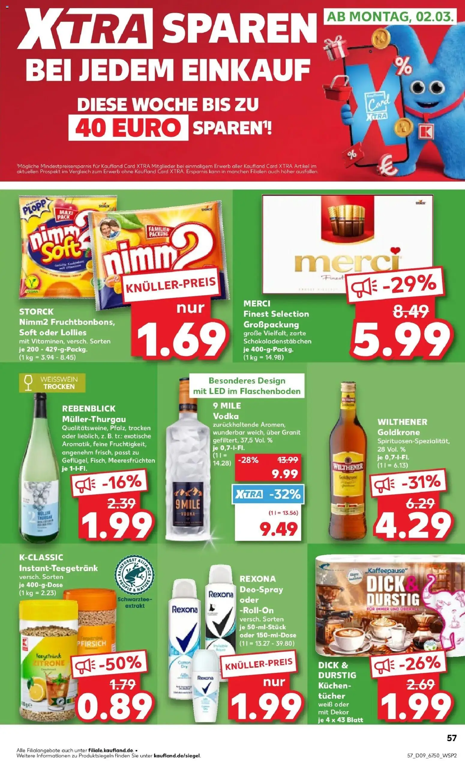 Kaufland prospekt Berlin	 – gültig ab 26.02.2026 | Seite: 57 | Produkte: Zitrone, Pfirsich, Deospray, Vodka