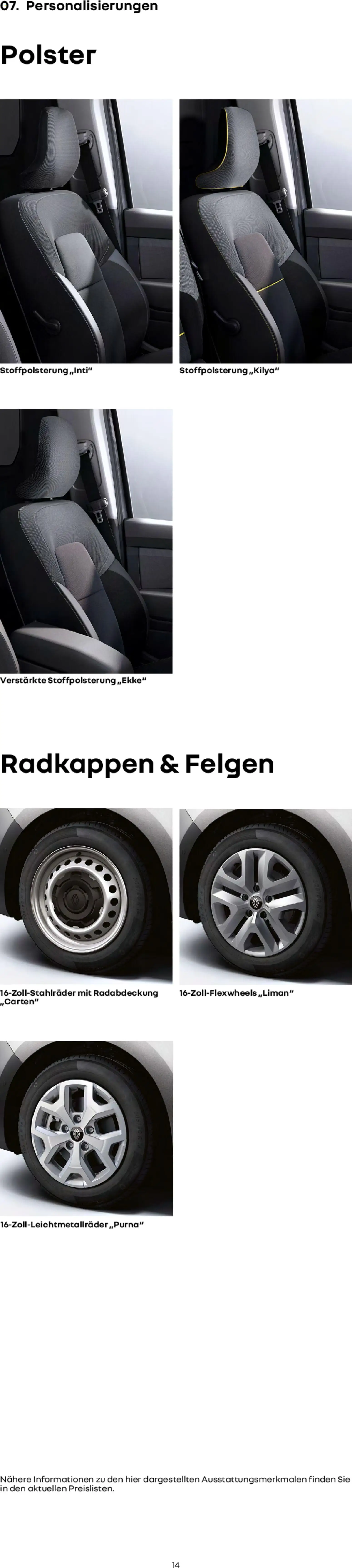 Renault Kangoo Rapid E-Tech – gültig ab 15.01.2026 | Seite: 14