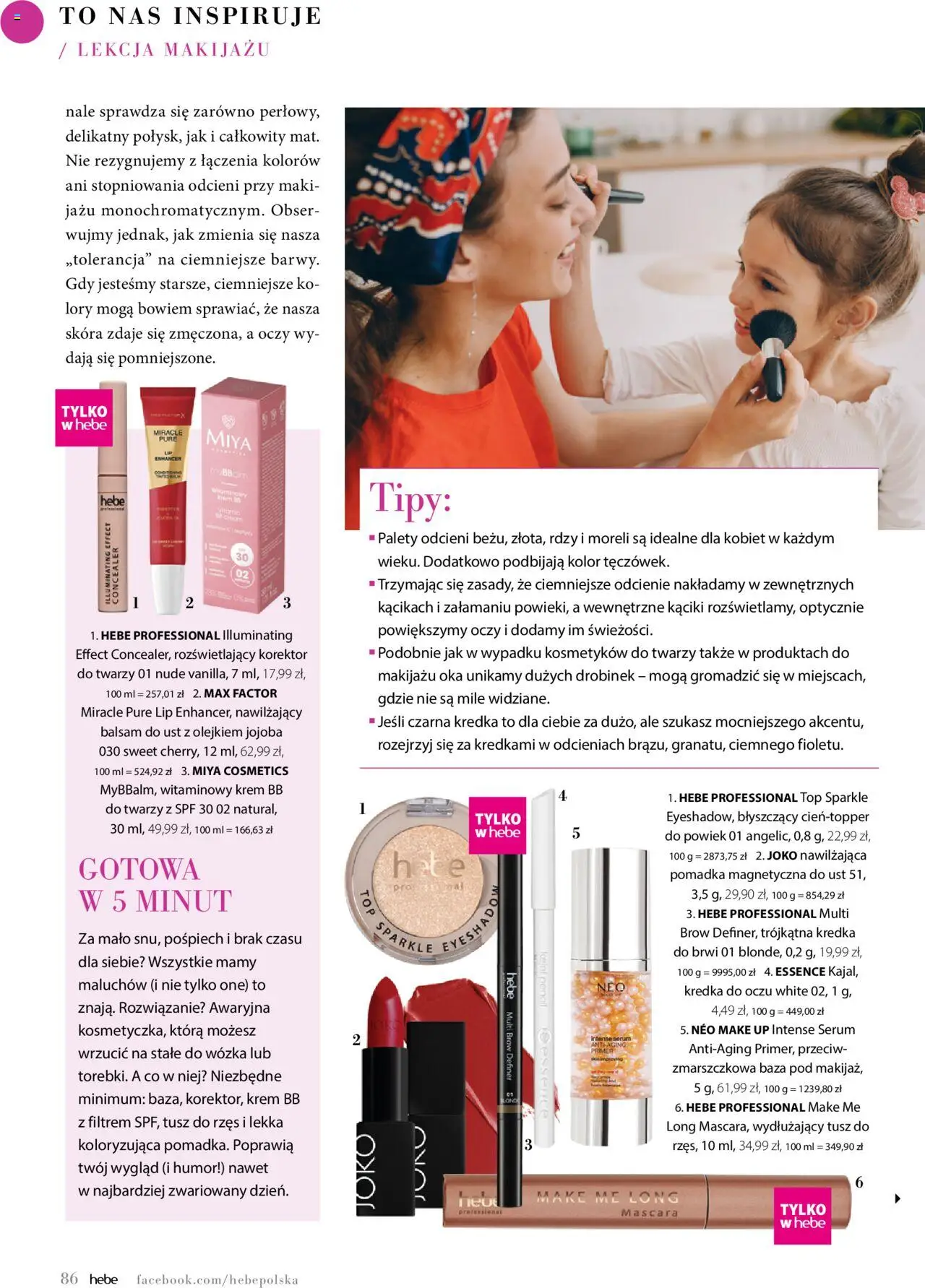 Hebe Gazetka - Magazyn od 01.05.2025 | Strona: 86 | Produkty: Top, Korektor, Kredka do oczu, Kredka do brwi