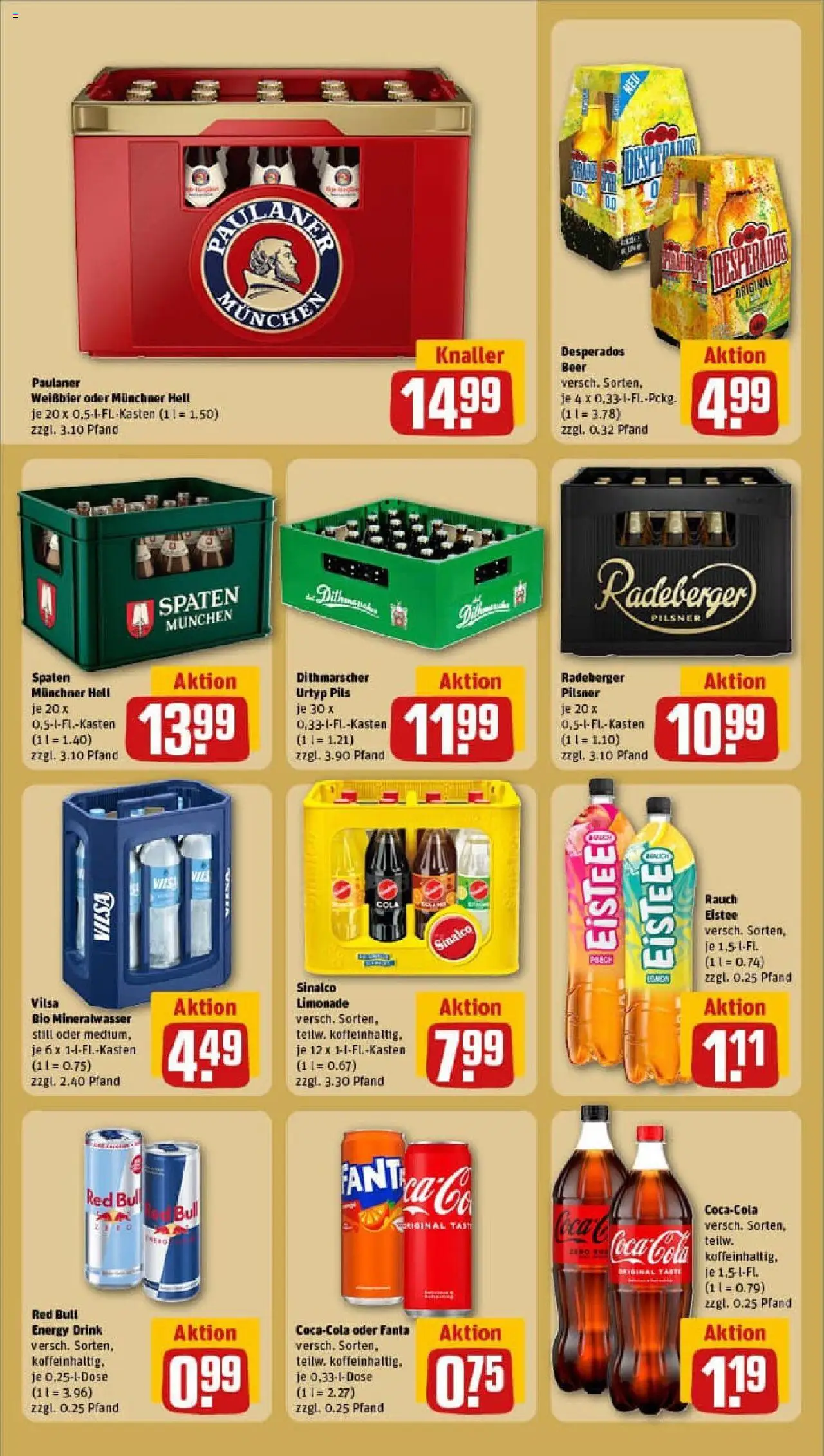 Rewe prospekt Lübeck	 - gültig ab dem 27.07.2025 | Seite: 20 | Produkte: Sinalco, Coca cola, Energy, Mineralwasser