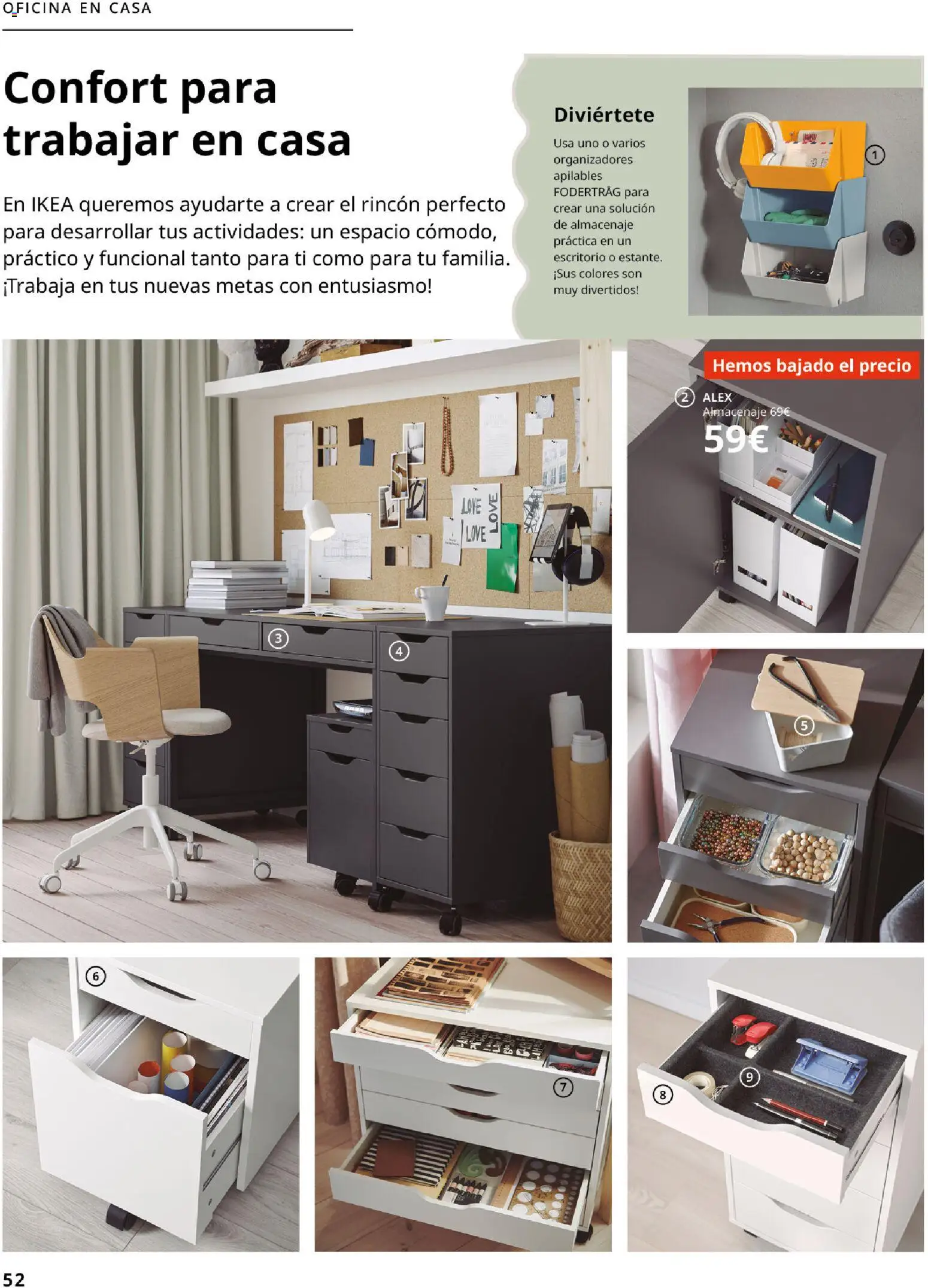 Catálogo IKEA Organización en el hogar │ válido desde el 15.01.2026 | Página: 52 | Productos: Almacenaje