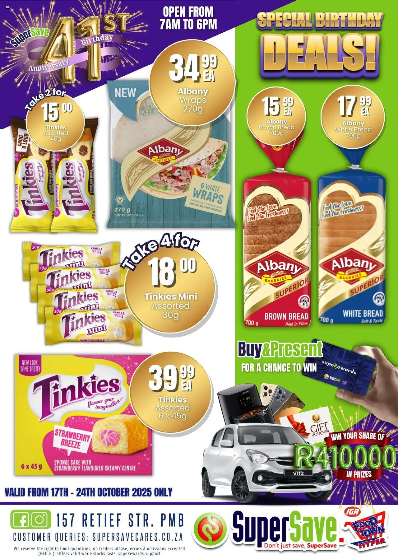 New Super Save catalogue – valid from 17.10.2025 | Page: 23 | Products: Cake, Bread