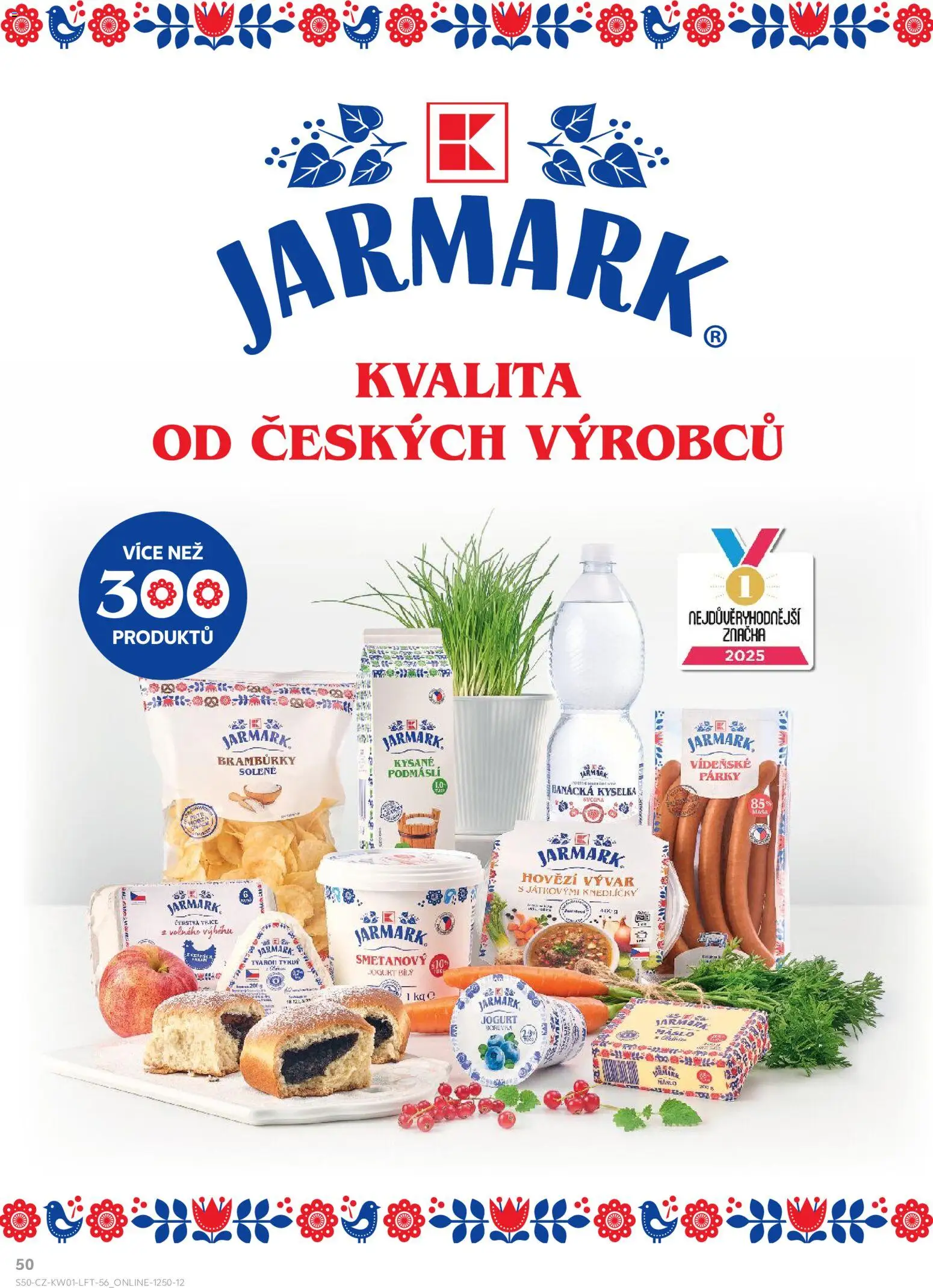 Kaufland leták - Praha 8 od 02.01.2026 | Strana: 50 | Produkty: Máslo, Bramburky, Vývar, Cottage cheese