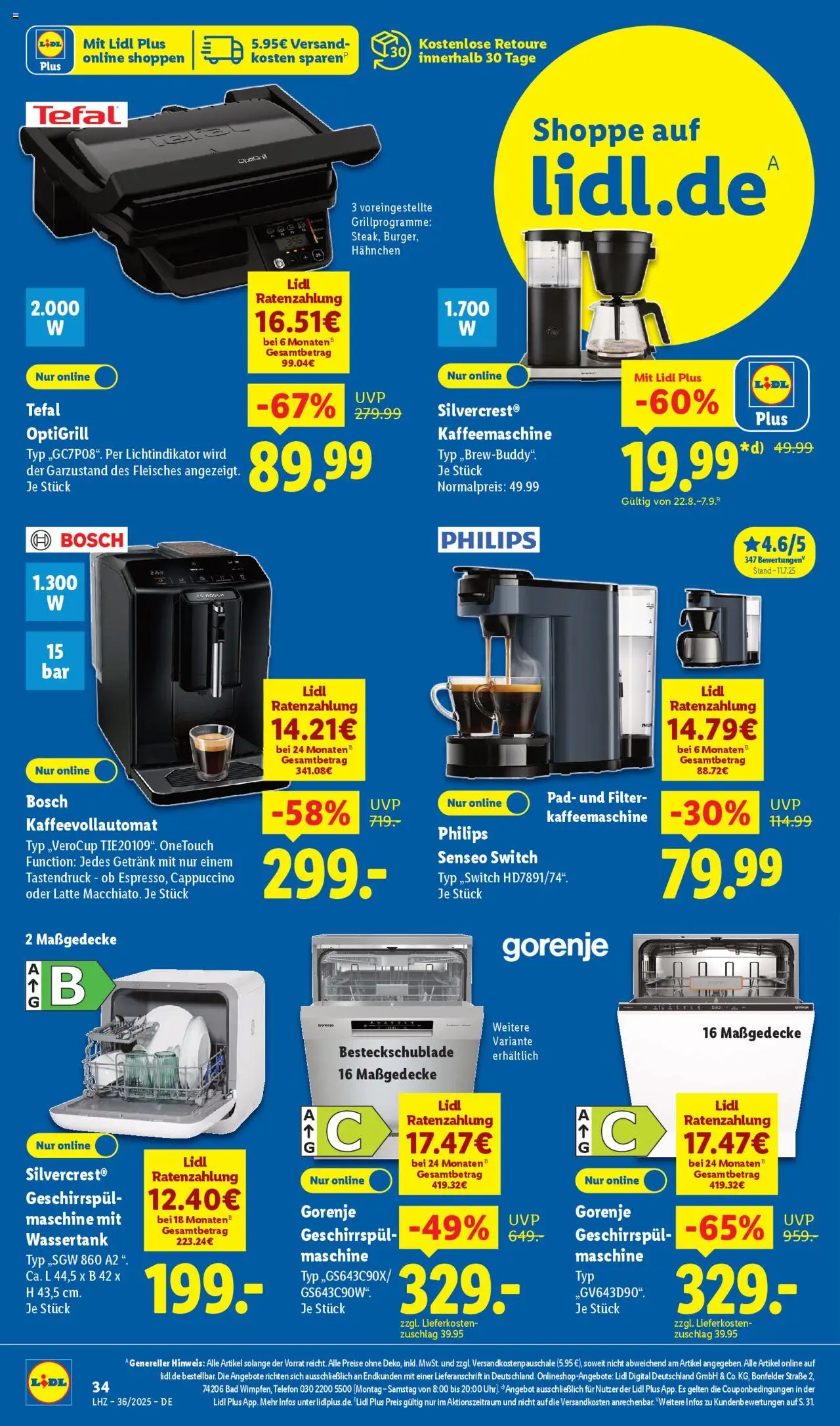 Lidl Exklusive Vorschau Uffenheim - gültig ab dem 01.09.2025 | Seite: 24 | Produkte: Philips, Hahnchen, Bad, Kaffeevollautomat