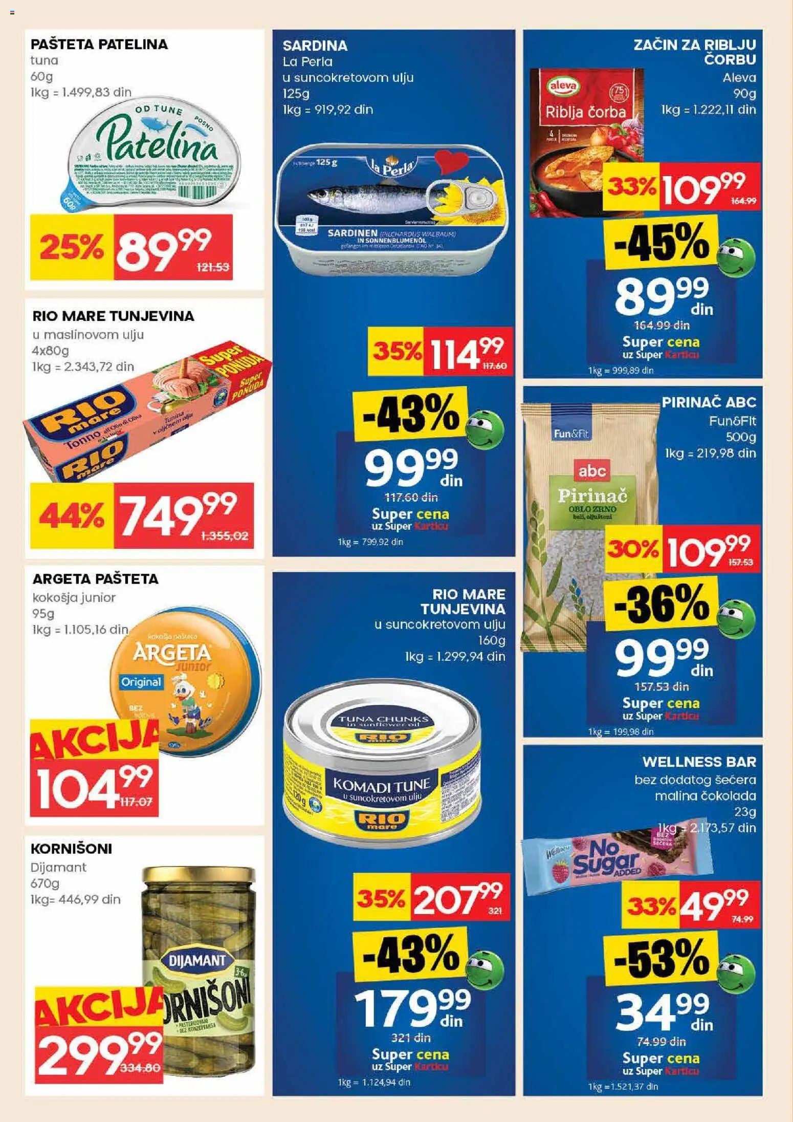 Idea katalog - važi od 09.04.2026 | Strana: 20 | Proizvode: Kornišoni, Malina, Čokolada, Sardina