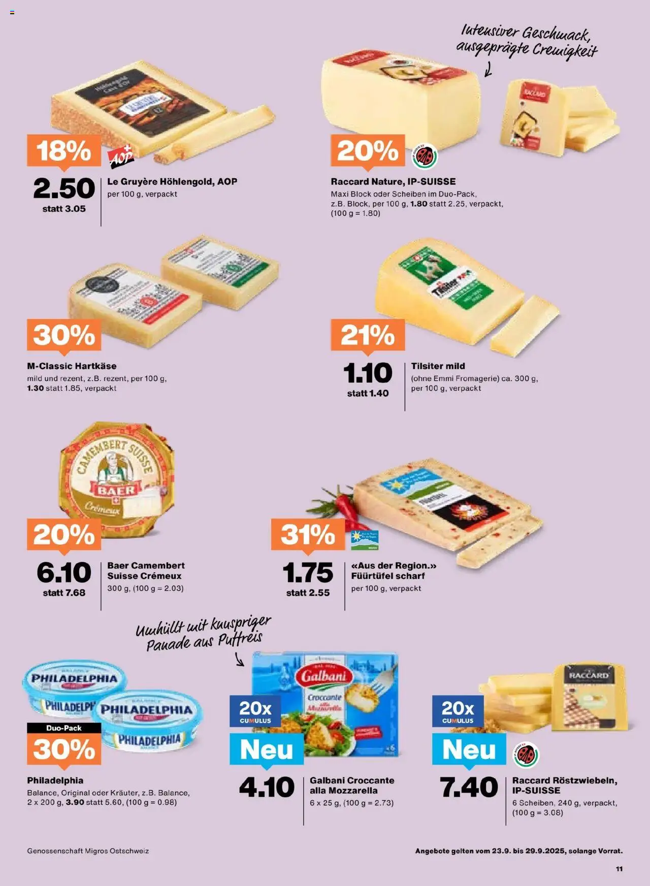 Migros Aktionen – gültig ab 23.09.2025 | Seite: 11