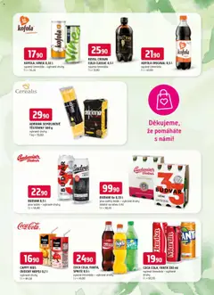 Náhled letáku Trefa leták - Nákup pro dobrou věc od 22.10.2025 | Strana: 4 | Produkty: Pivo, Vinea, Cola, Semolinové těstoviny
