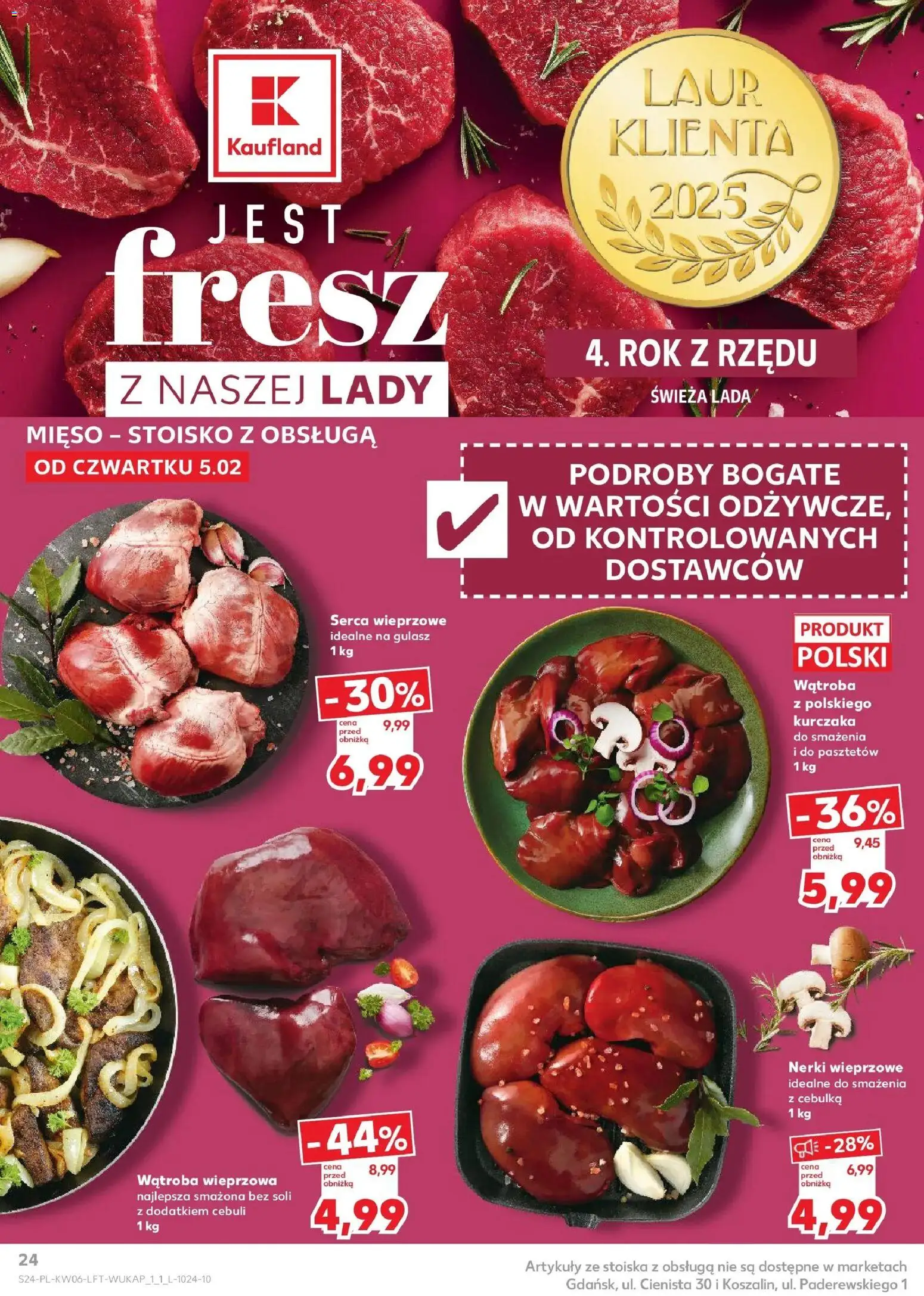 Kaufland gazetka od 05.02.2026 | Strona: 24 | Produkty: Mięso, Gulasz