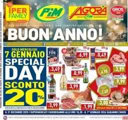 Anteprima del volantino Volantino PIM Supermercati	 valido a partire dal 27.12.2025