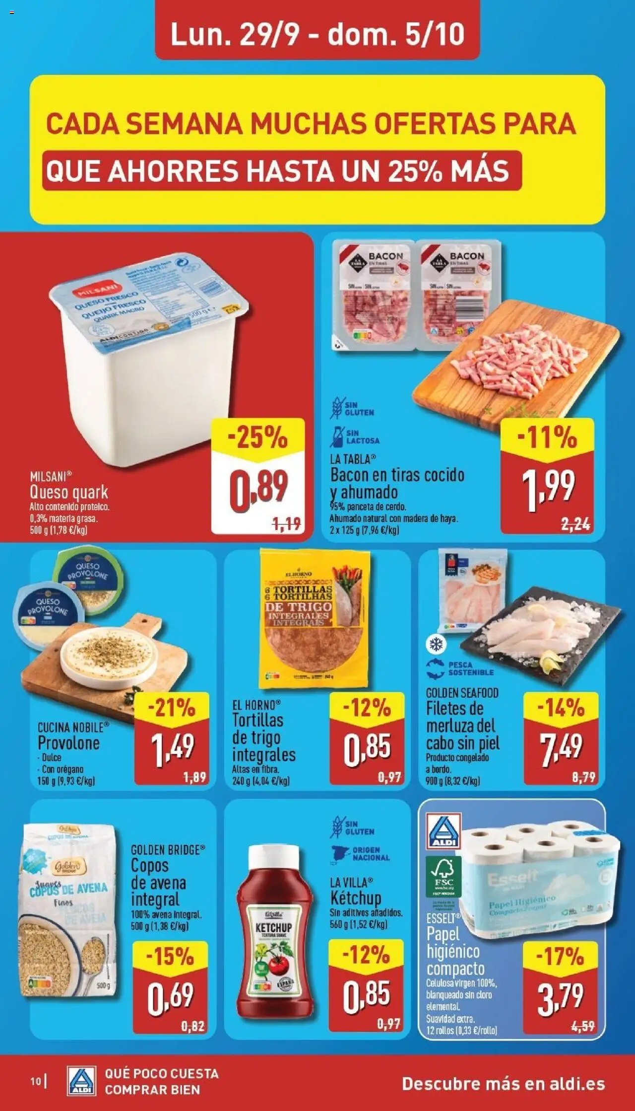 Aldi folleto Península │ válido desde el 29.09.2025 | Página: 10 | Productos: El horno, Ηλεκτρικός φούρνος, Papel higienico, Copos