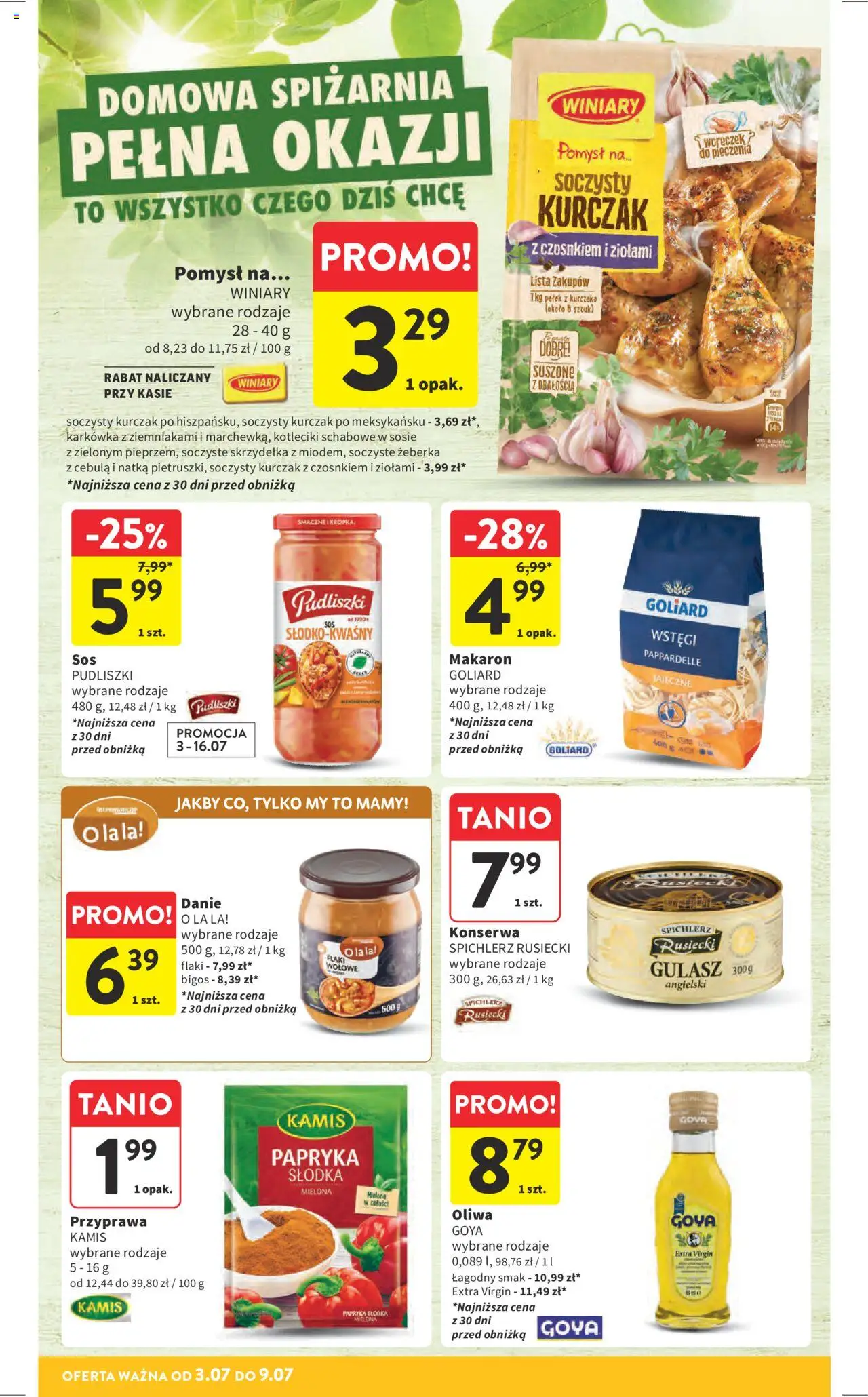 Intermarche Gazetka od 03.07.2025 | Strona: 28 | Produkty: Karkówka, Makaron pappardelle, Papryka, Flaki