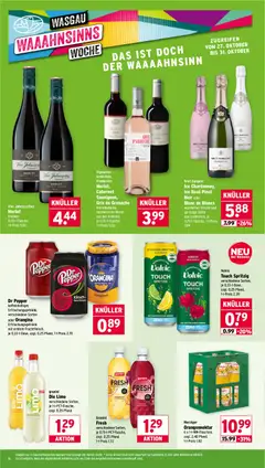 Wasgau Prospekt 	 ab 27.10.2025 gültig | Seite: 16 | Produkte: Merlot, Granini, Brut dargent, Volvic