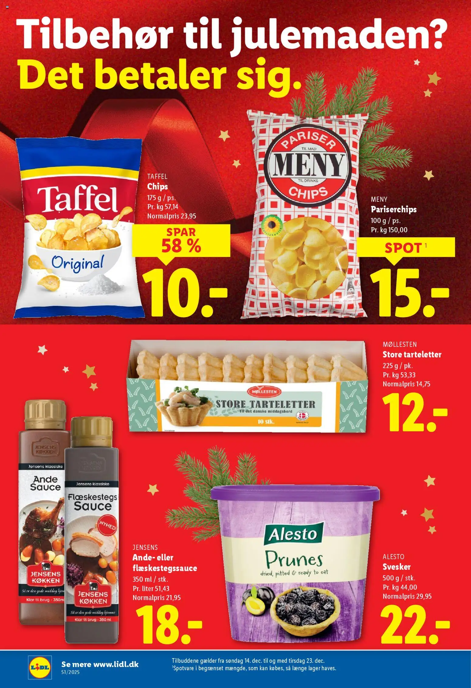 Lidl tilbudsavis – gyldig fra 10.12.2025 | Side: 26 | Produkter: Chips, Svesker, Søm, Tarteletter
