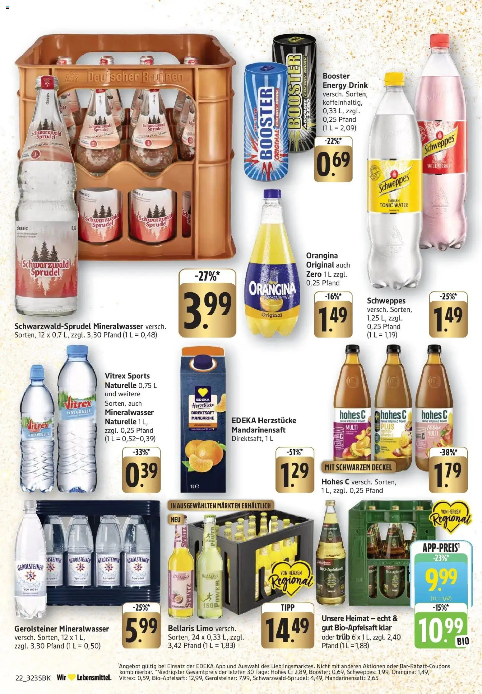 Edeka prospekt Pirmasens	 – gültig ab 15.12.2025 | Seite: 22 | Produkte: Mineralwasser, Apple, Hohes c, Fleisch