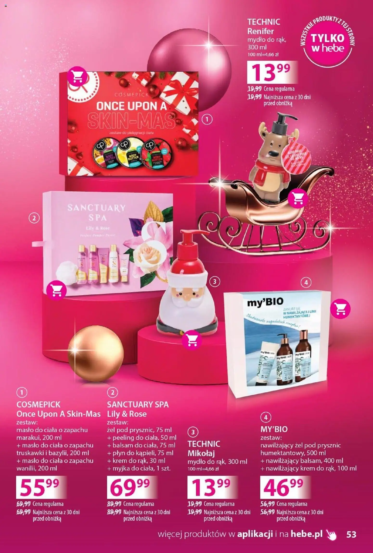 Hebe Gazetka - Katalog od 02.12.2025 | Strona: 53 | Produkty: Body, Peeling, Mydło, Żel pod prysznic