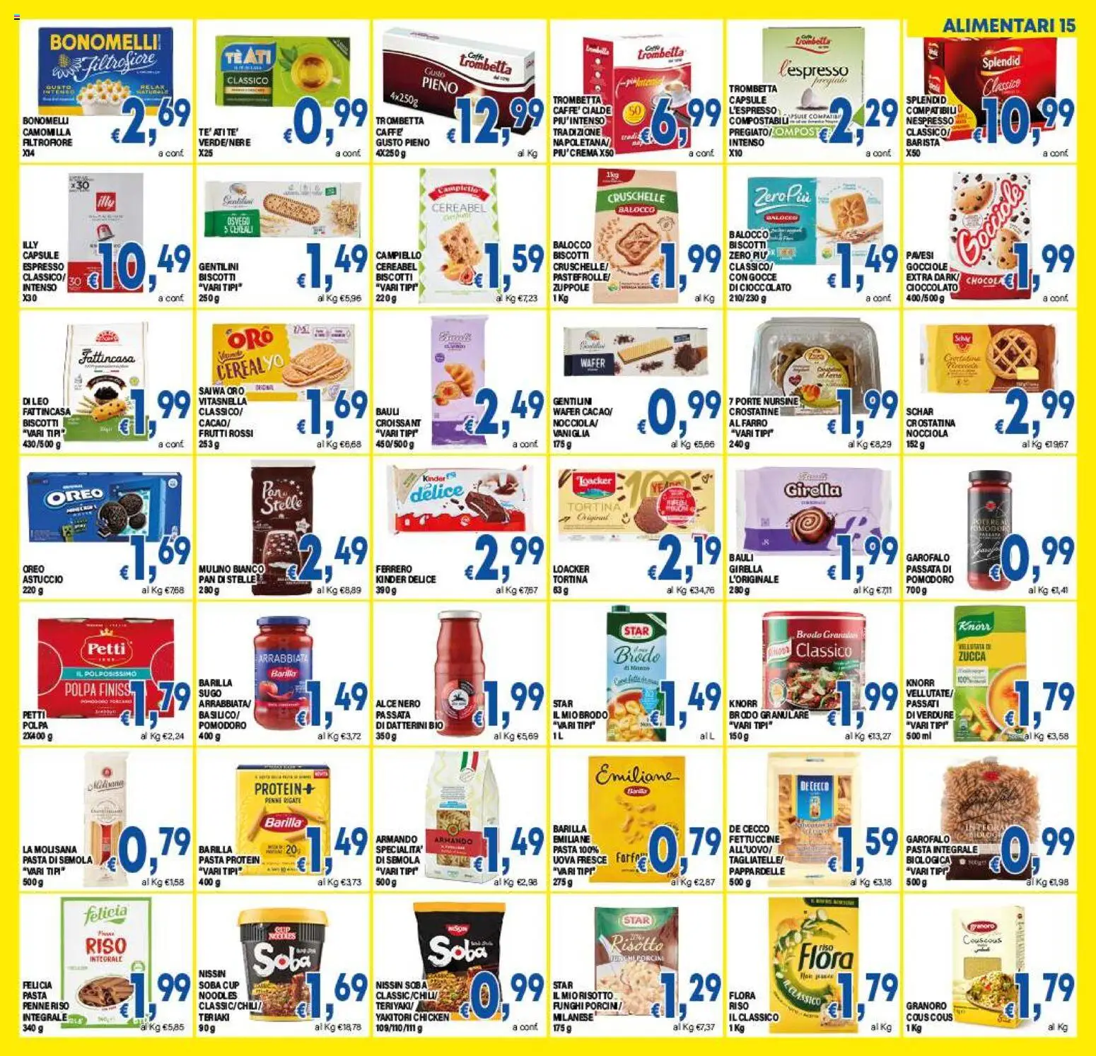 Volantino DEM del 27.11.2025 | Pagina: 15 | Prodotti: Cioccolato, Crostatine, Sugo, Farro