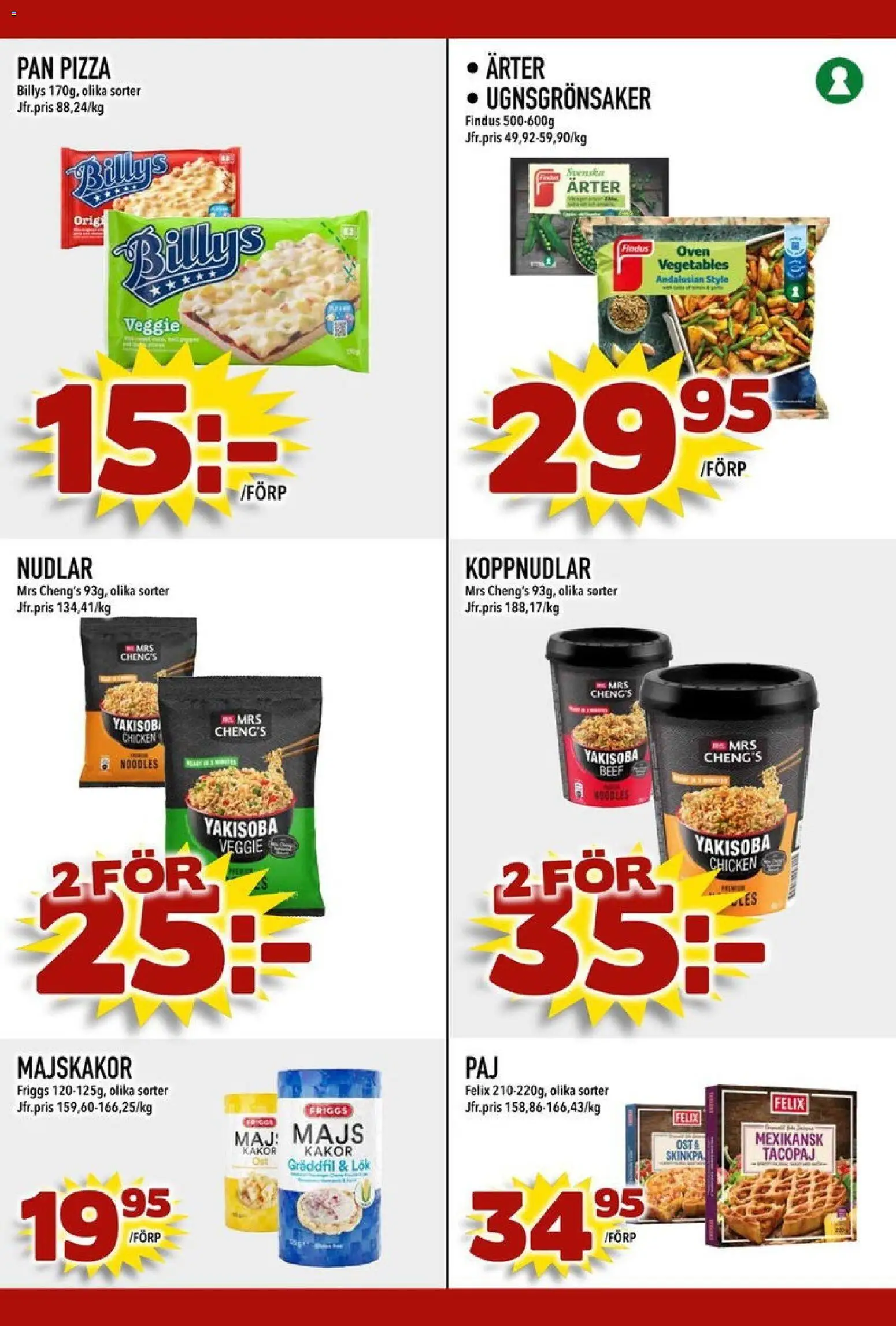 Din Mat reklamblad aktuell från 05.01.2026 | Sida: 6 | Produkter: Majskakor, Pizza, Gräddfil, Majs