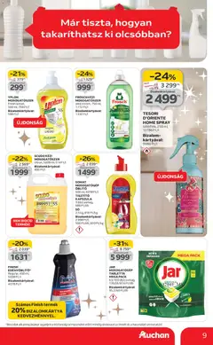 Auchan - Fehér hetek hipermarket ajánlataink - amely érvényes a következő dátumtól: 24.12.2025 | Oldal: 9