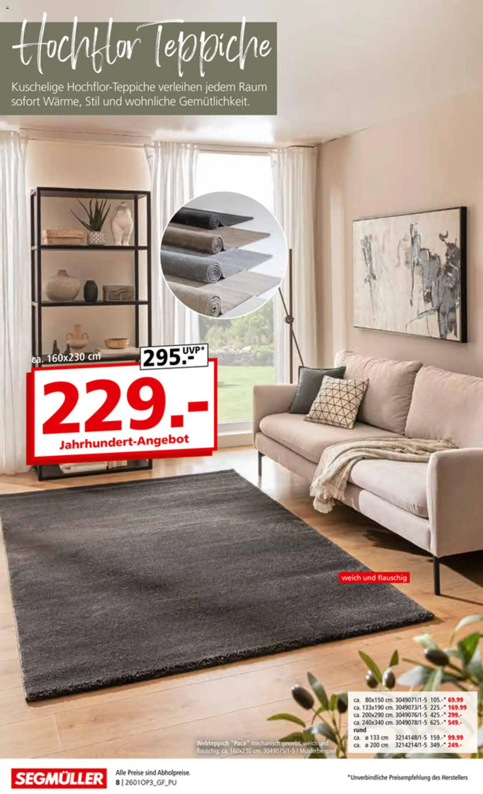 Segmüller Teppich Spezial  – gültig ab 29.12.2025 | Seite: 8