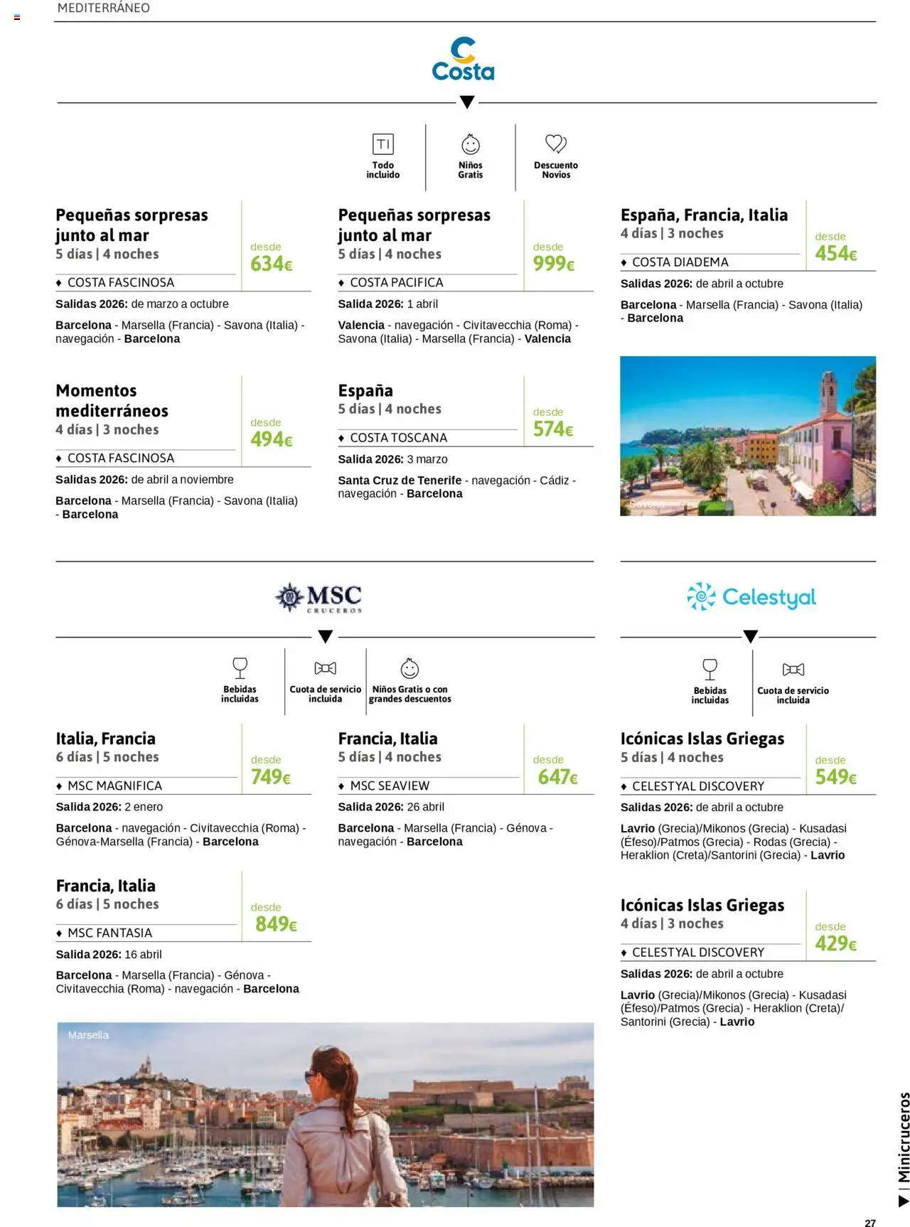 Viajes El Corte Inglés - Crucero Fantástico │ válido desde el 16.09.2025 | Página: 27 | Productos: Navegación