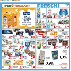 Anteprima del volantino Ipertriscount volantino valido a partire dal 06.03.2026 | Pagina: 17 | Prodotti: Crema, Yogurt, Cioccolato, Grana Padano