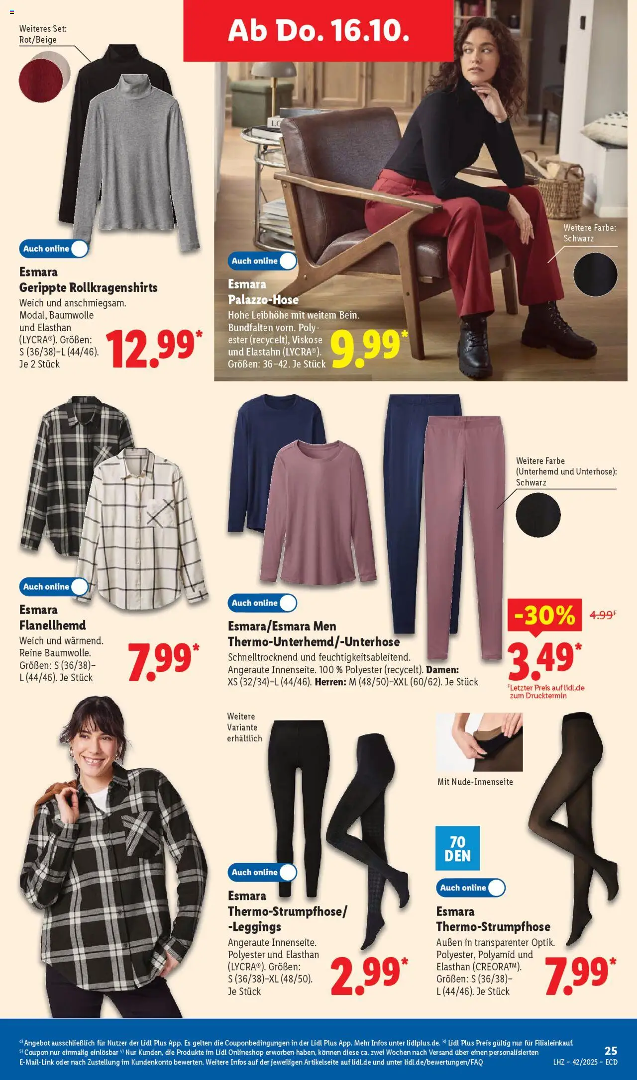 Lidl - Prospekt – gültig ab 13.10.2025 | Seite: 41 | Produkte: Unterhemd, Leggings